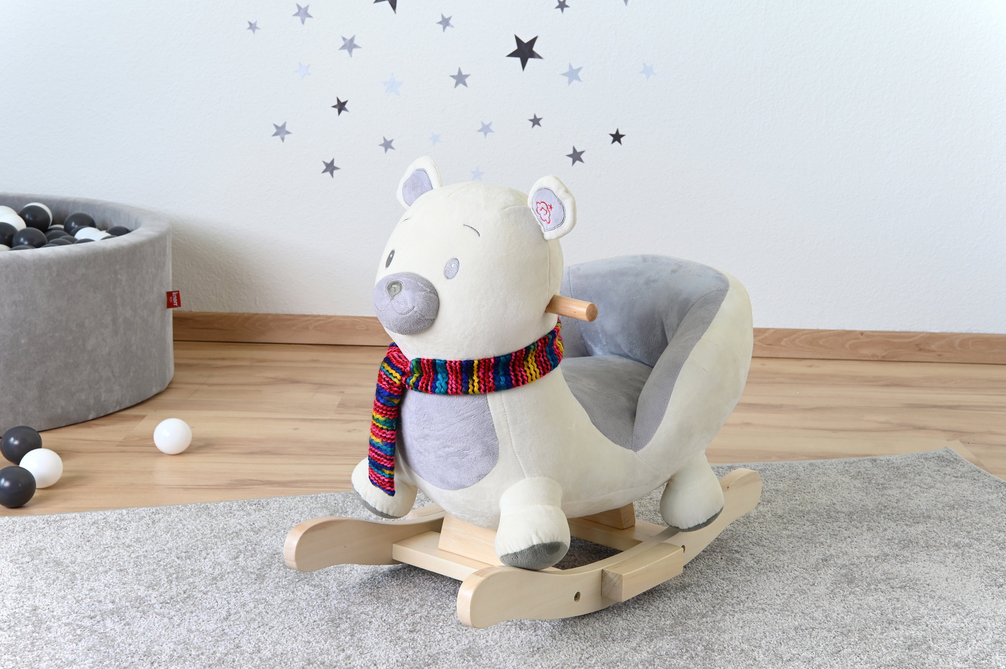 Knorrtoys® Schommeldier IJsbeer Fred met geluidsfunctie