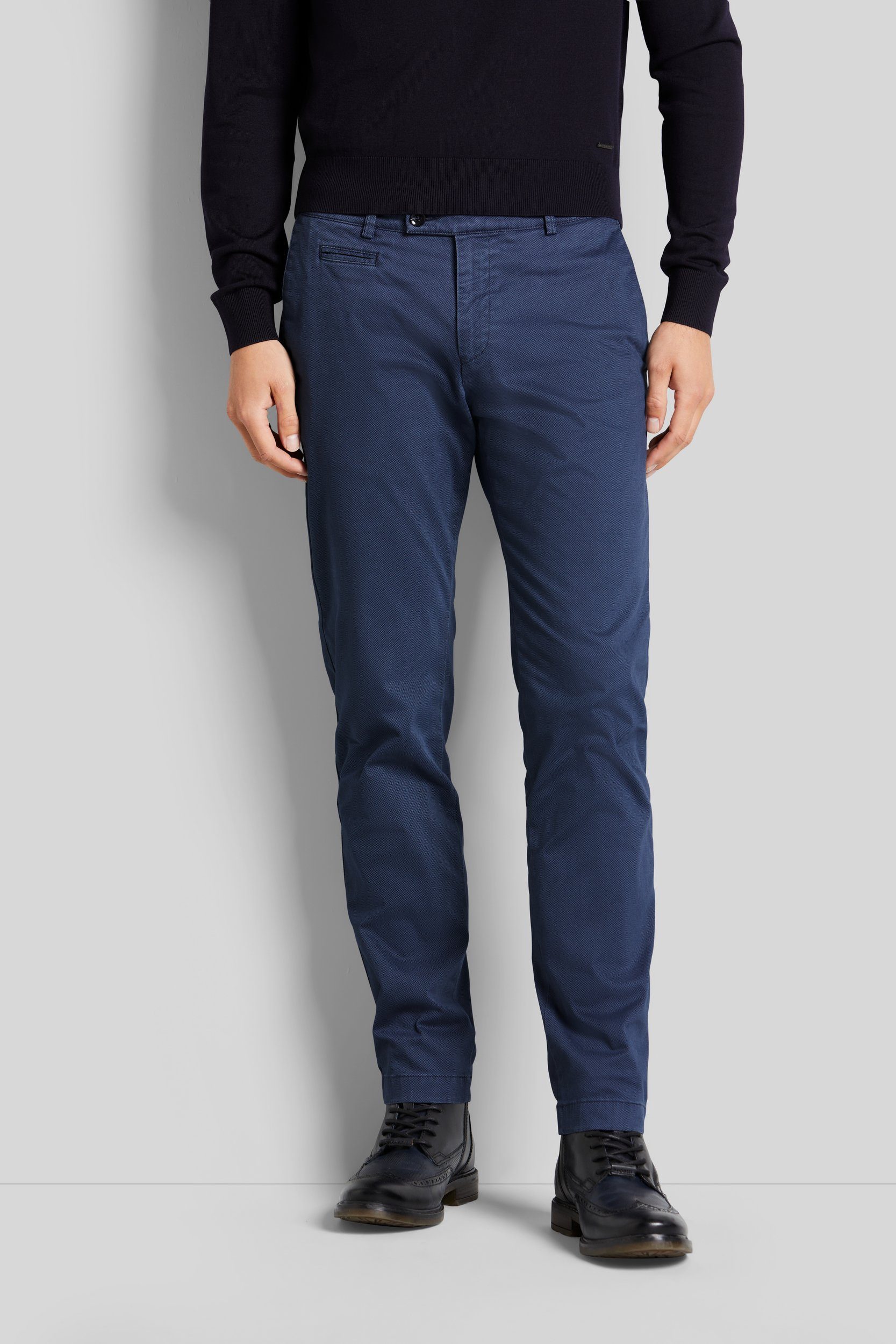 Bugatti Chino in lichte used-look heren broeken maat 33 blauw
