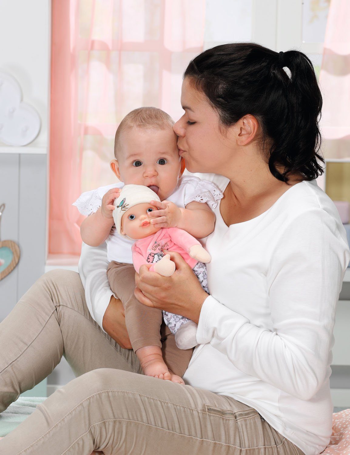 Baby Annabell Babypop Sweetie for babies, 30 cm met rammelaar aan de binnenkant
