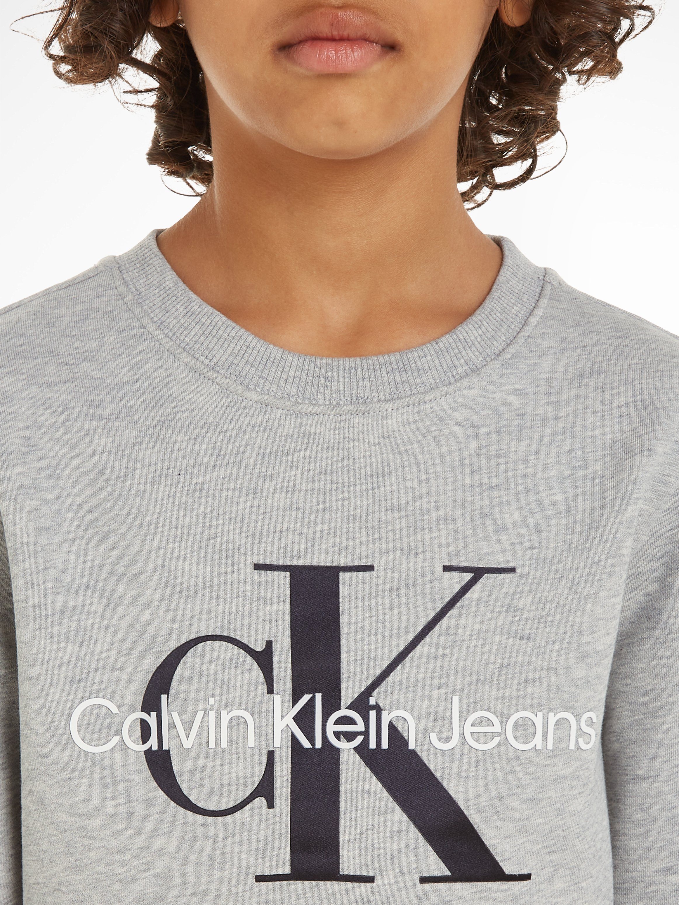 Calvin Klein Sweatshirt CK MONOGRAM TERRY CN voor kinderen tot 16 jaar