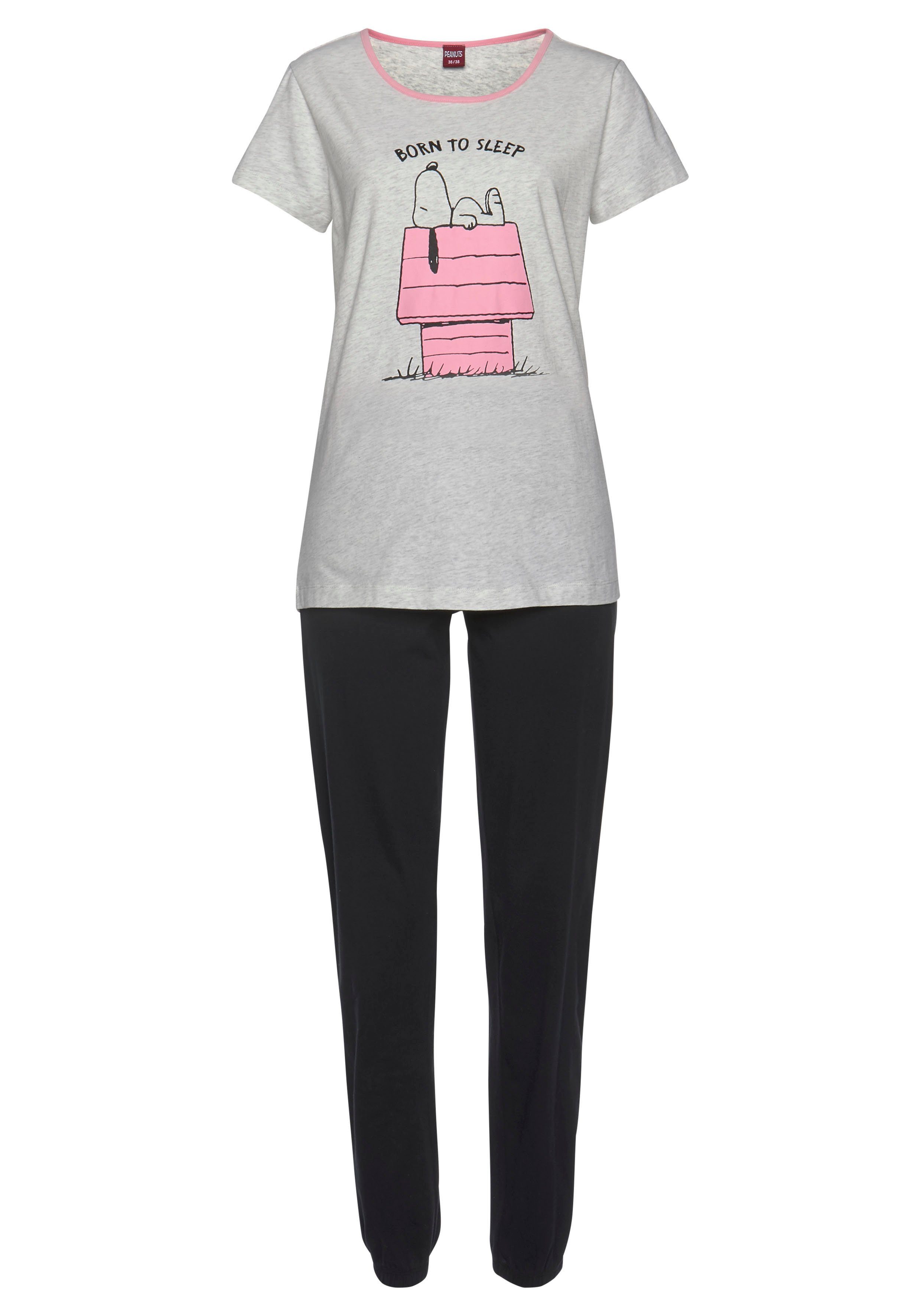 Peanuts Pyjama met snoopy-print (2-delig, 1 stuk)