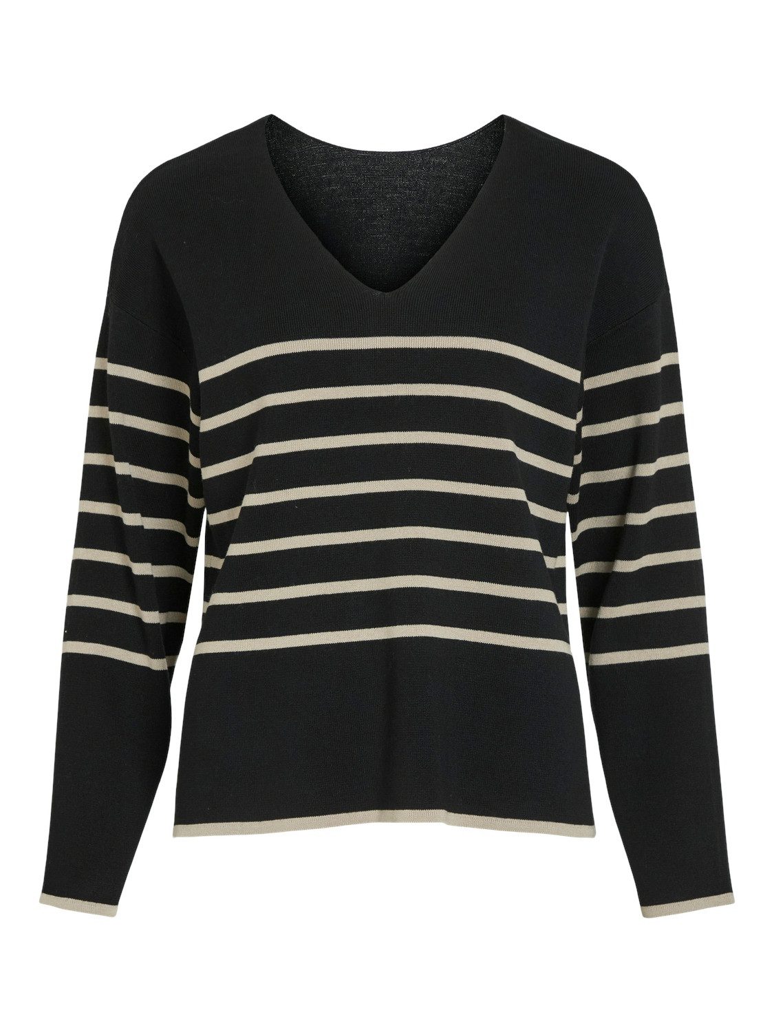 Vila Trui met V-hals VIOSTRIA V-NECK L S REV TOP-NOOS