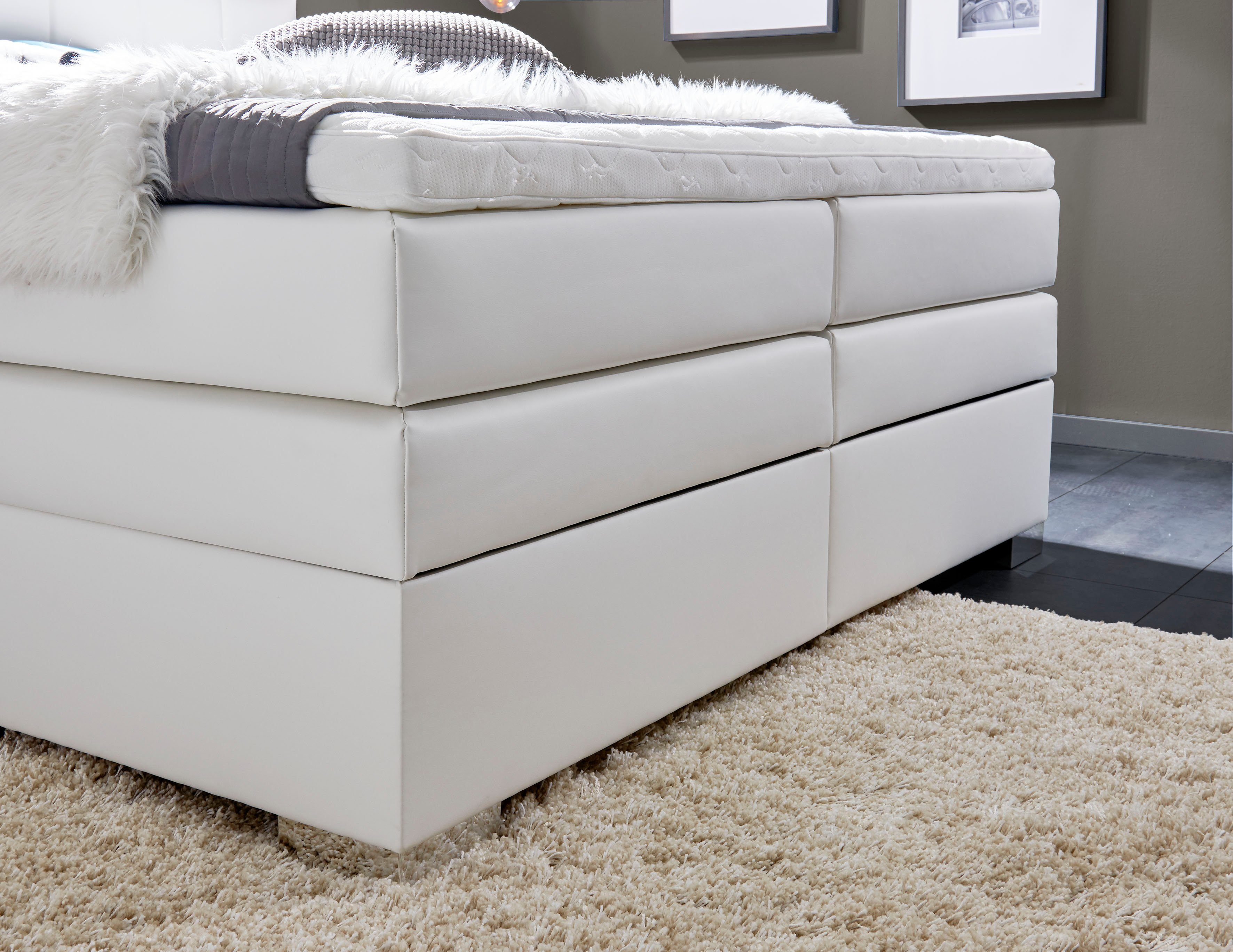 INOSIGN Boxspring Airdrie inclusief bedkist en topper