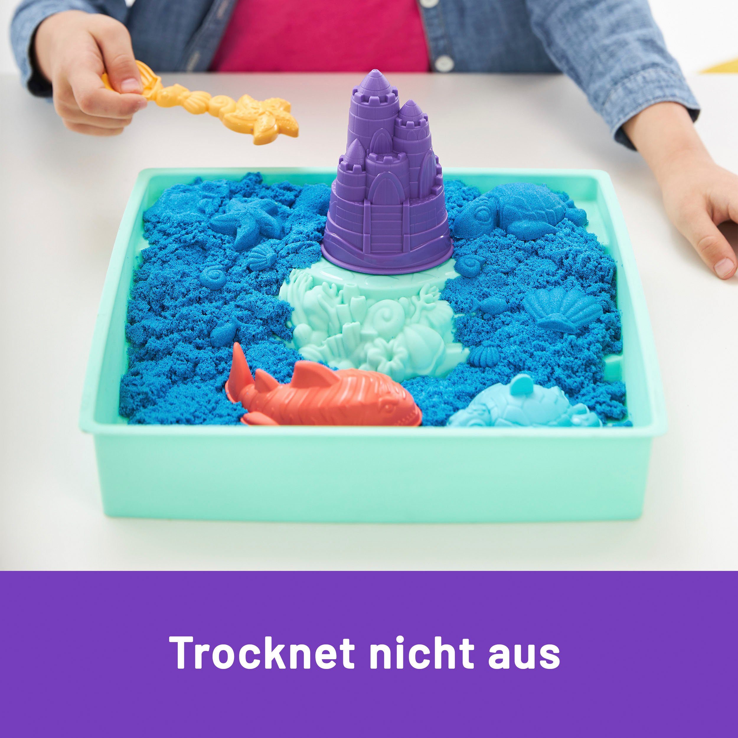 Spin Master Knutselset Kinetic Sand - Box 454 g - Blauw
