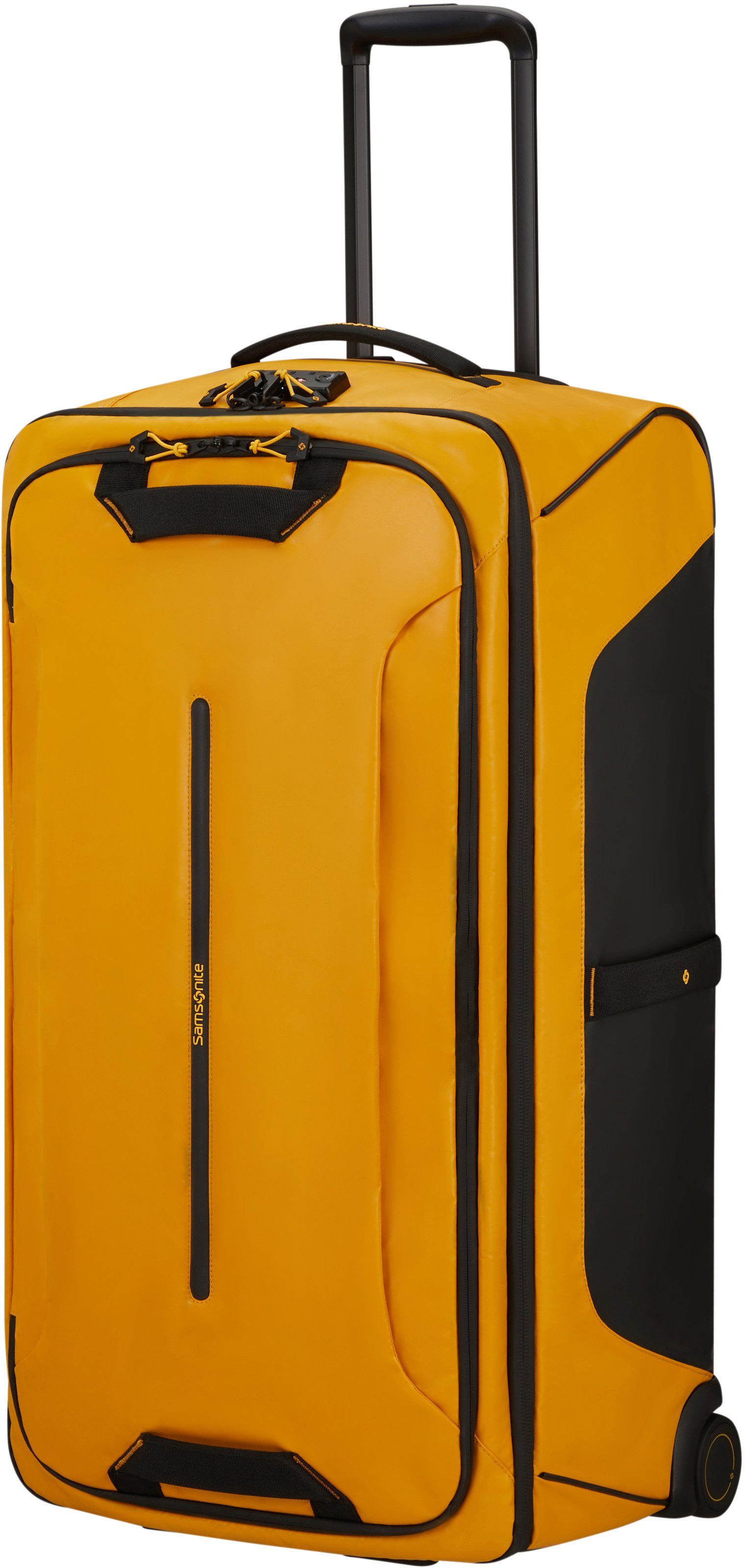 Samsonite Reistas ECODIVER 79 cm Yellow met trolley- en rugzakfunctie gedeeltelijk van gerecycled materiaal