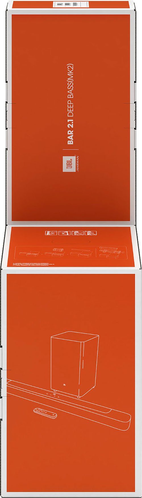 JBL 2.1 geluidssysteem Bar 2.1 Deep Bass (MK2) (1 stuk)