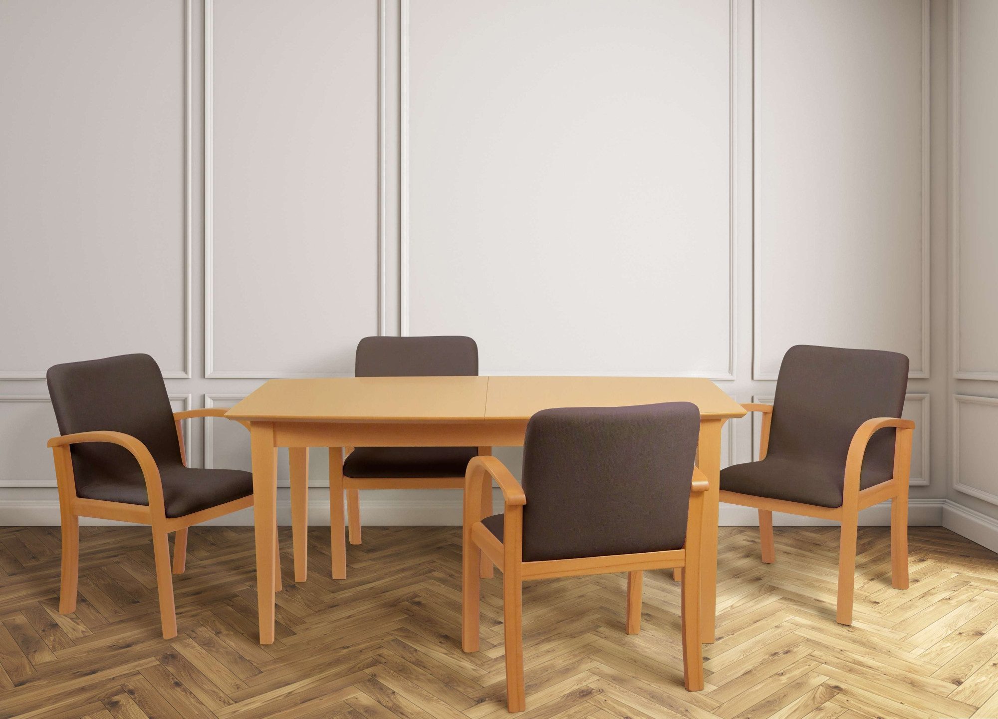 Home affaire Eetkamerstoel LINA707 Extra-comfort, vlekbestendig weefsel, massief hout (1 stuk)