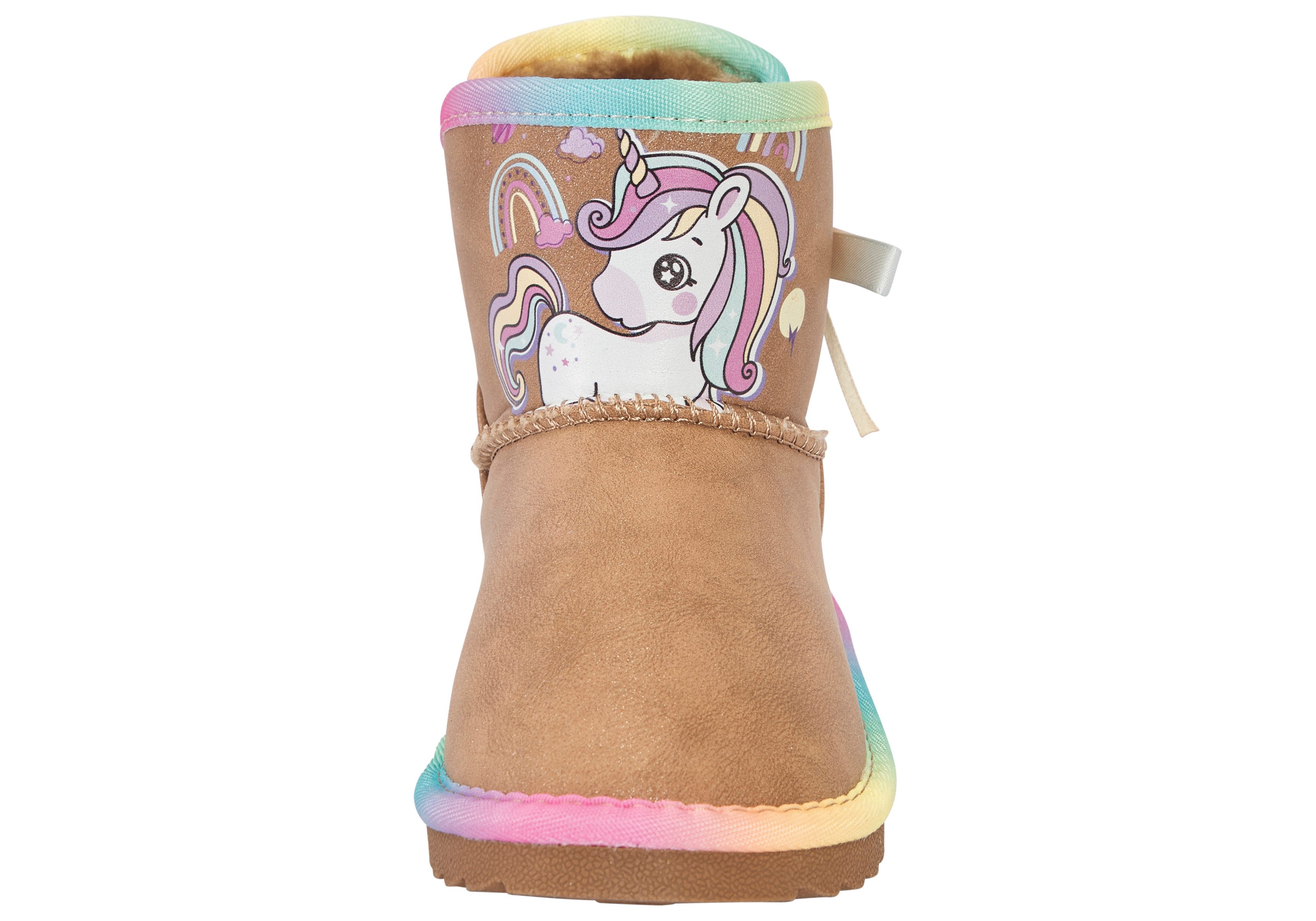 Disney Boots zonder sluiting Unicorn Winterschoenen, Winterlaarzen, Snowboots, Instaplaarzen, gevoerd