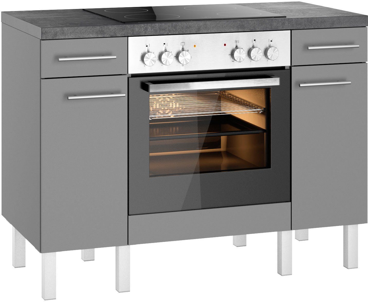 OPTIFIT Keuken Lilly Breedte 120, optioneel met elektrische apparaten