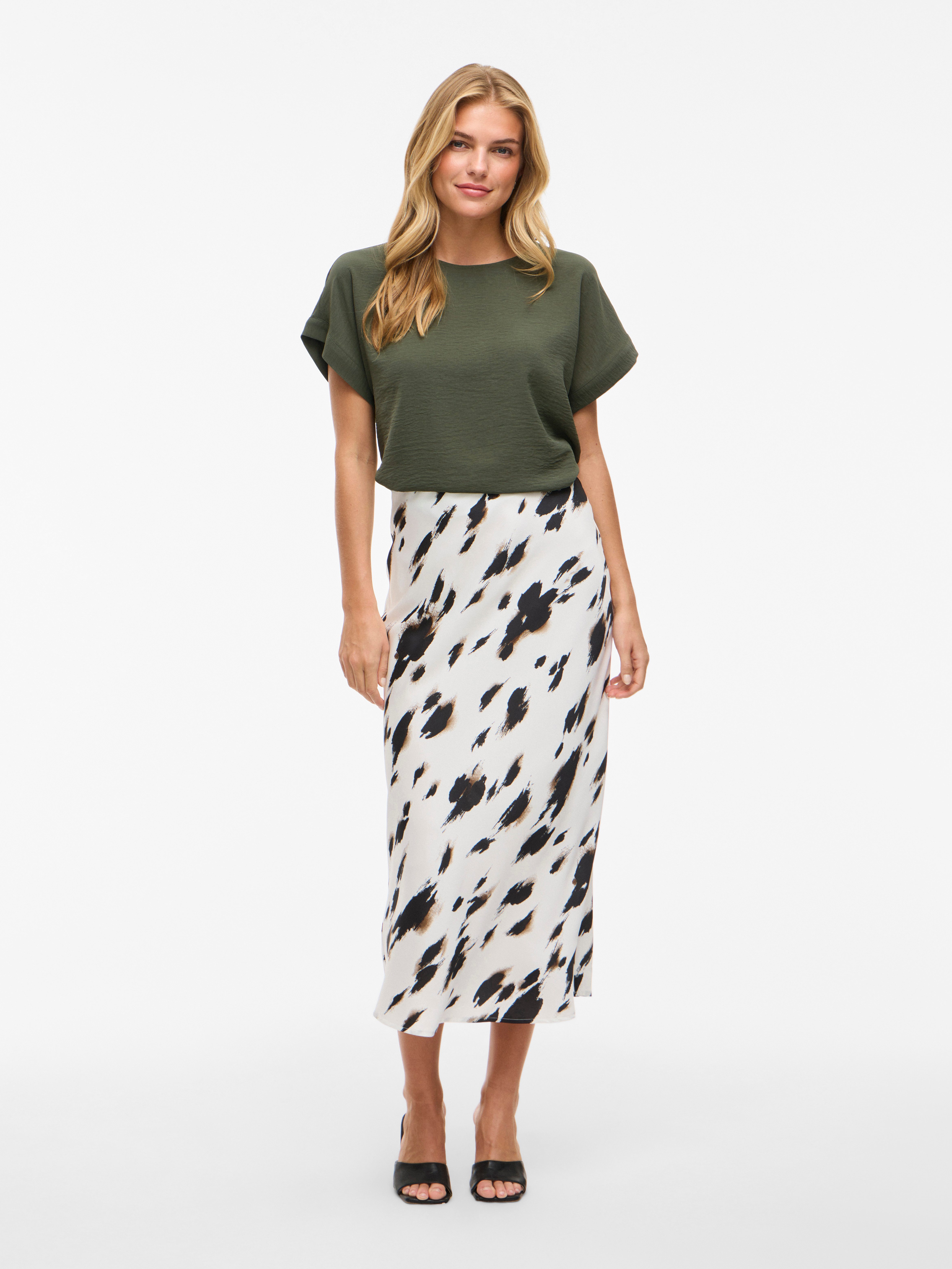 Vila Shirt met korte mouwen VIJOSA S/S TOP - NOOS