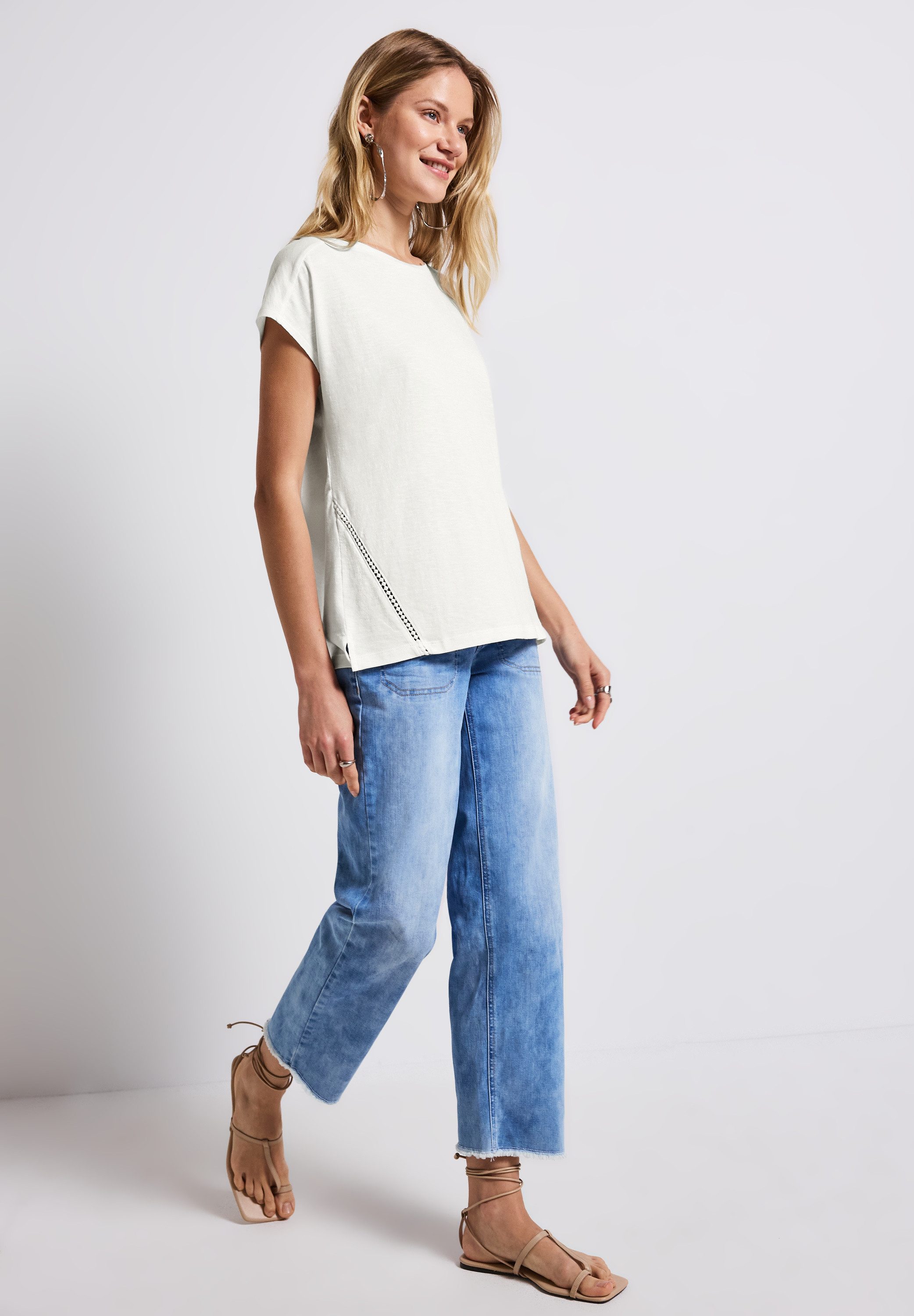 STREET ONE Shirttop met gehaakte details