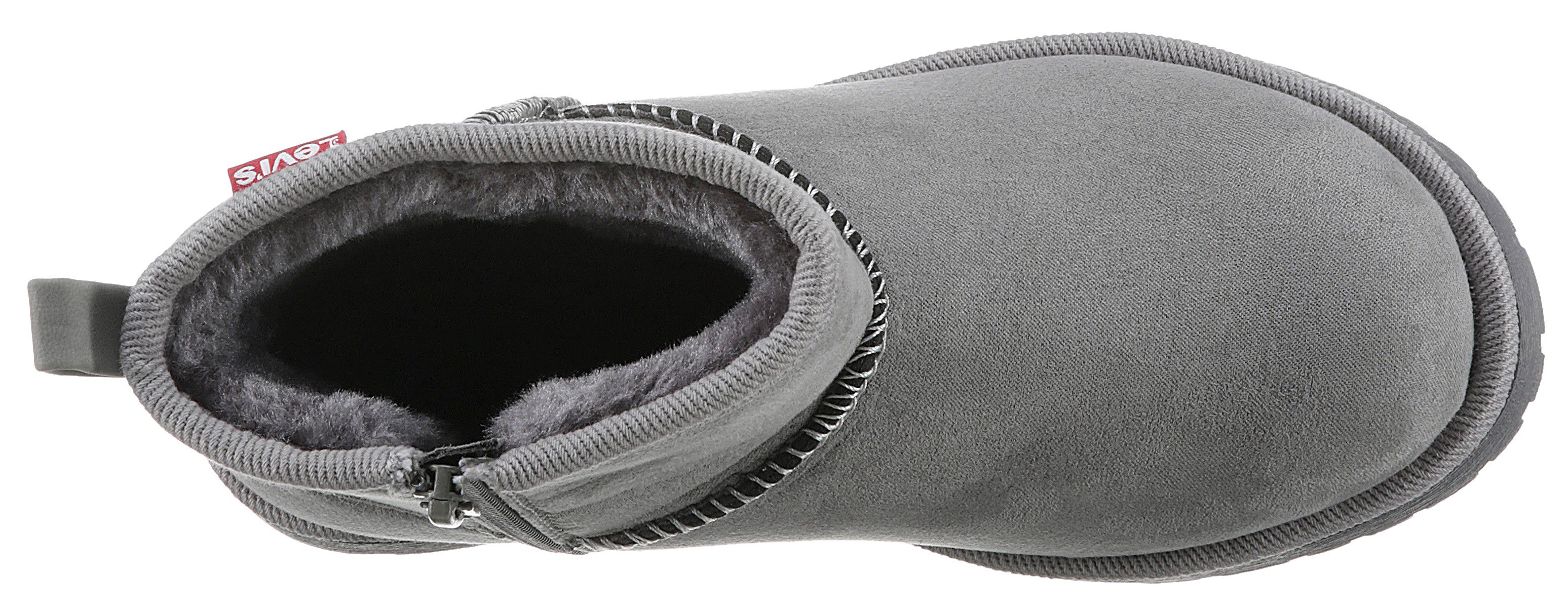 Levi's Kidswear Winterlaarzen LEVIS® NEW WAVE , winterlaarzen, ritssluitinglaarzen met knuffelig warm fleece