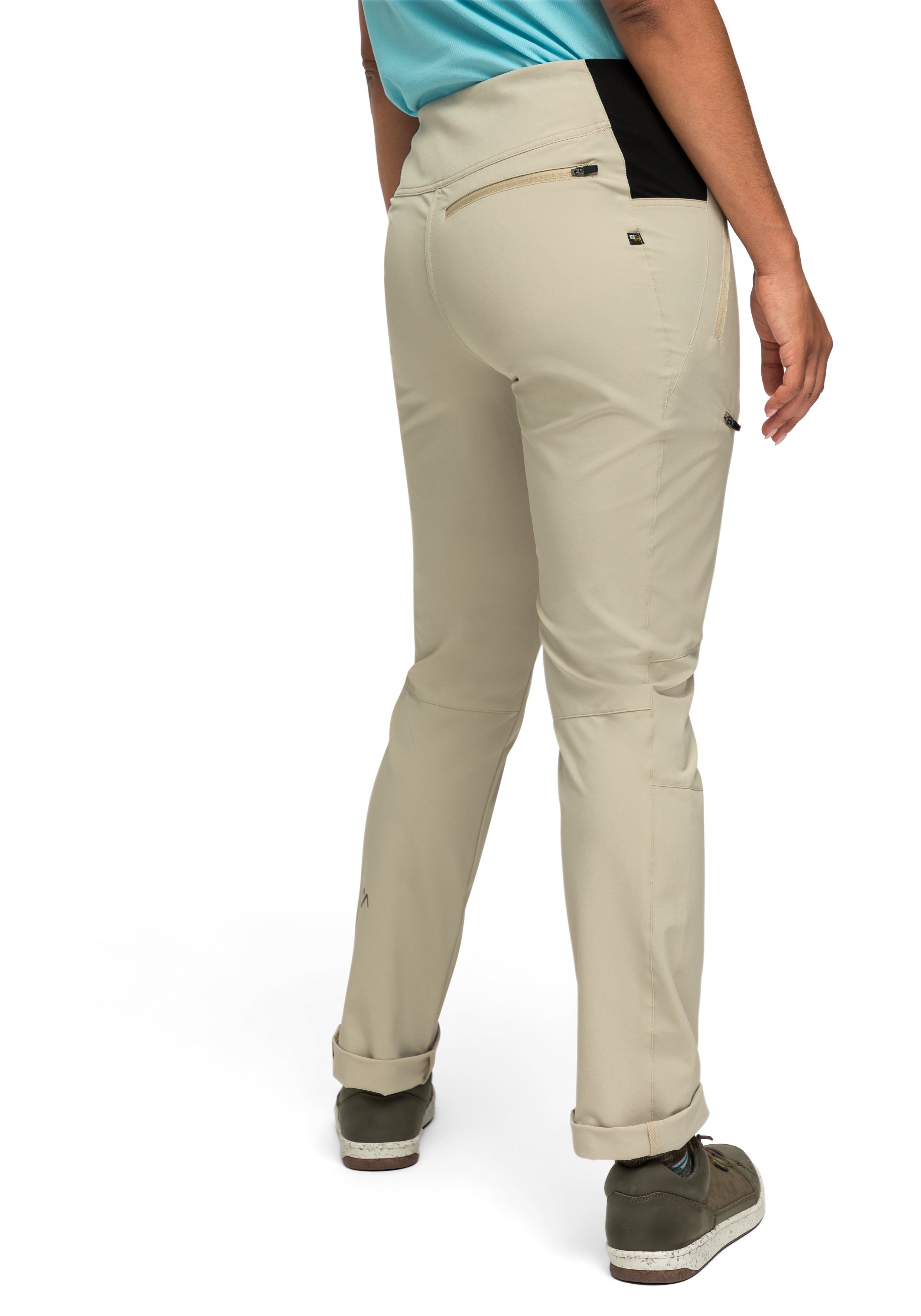 Maier Sports Outdoorbroek Latit Slim Vario W Dames wandelbroek, lange outdoorbroek, trekkingbroek slim