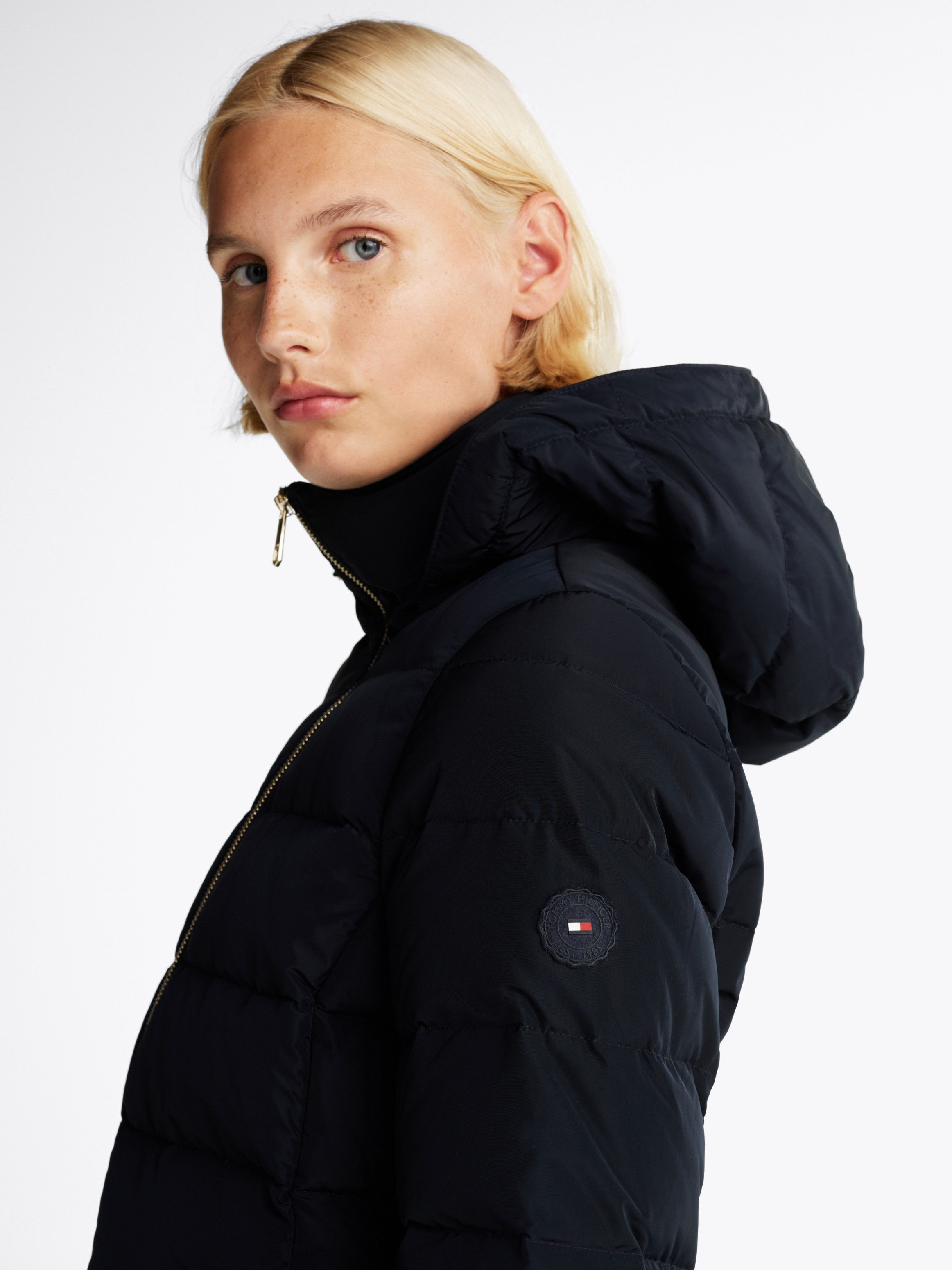 Tommy Hilfiger Gewatteerde jas HERITAGE DOWN TYRA COAT WITH FUR