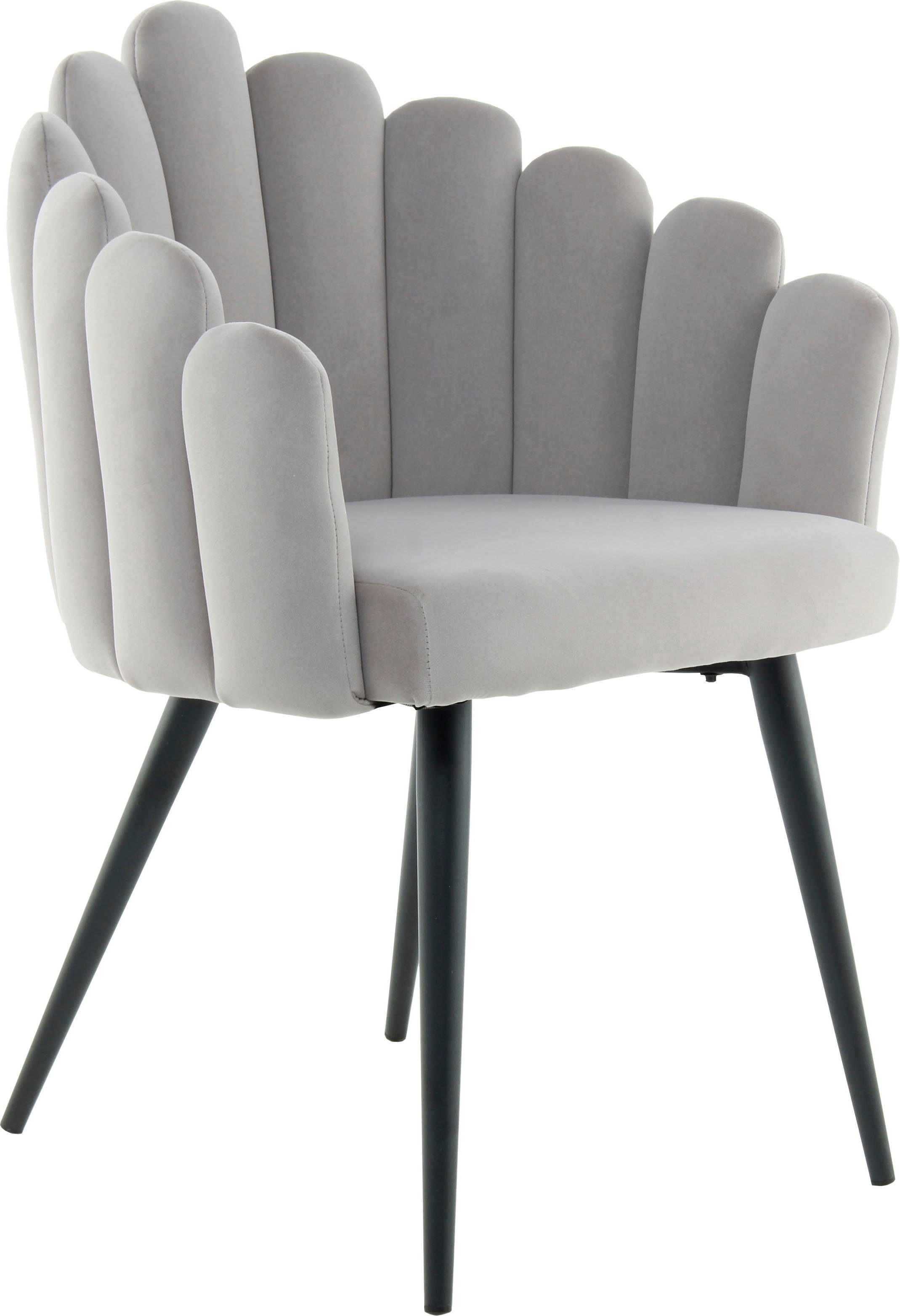 Kayoom Stoel Jeane 625, met fluweelzachte bekleding, comfortabel en gezellig fluweelzachte bekleding, modern, comfortabel en gezellig, met fluweelzachte bekleding (1 stuk)