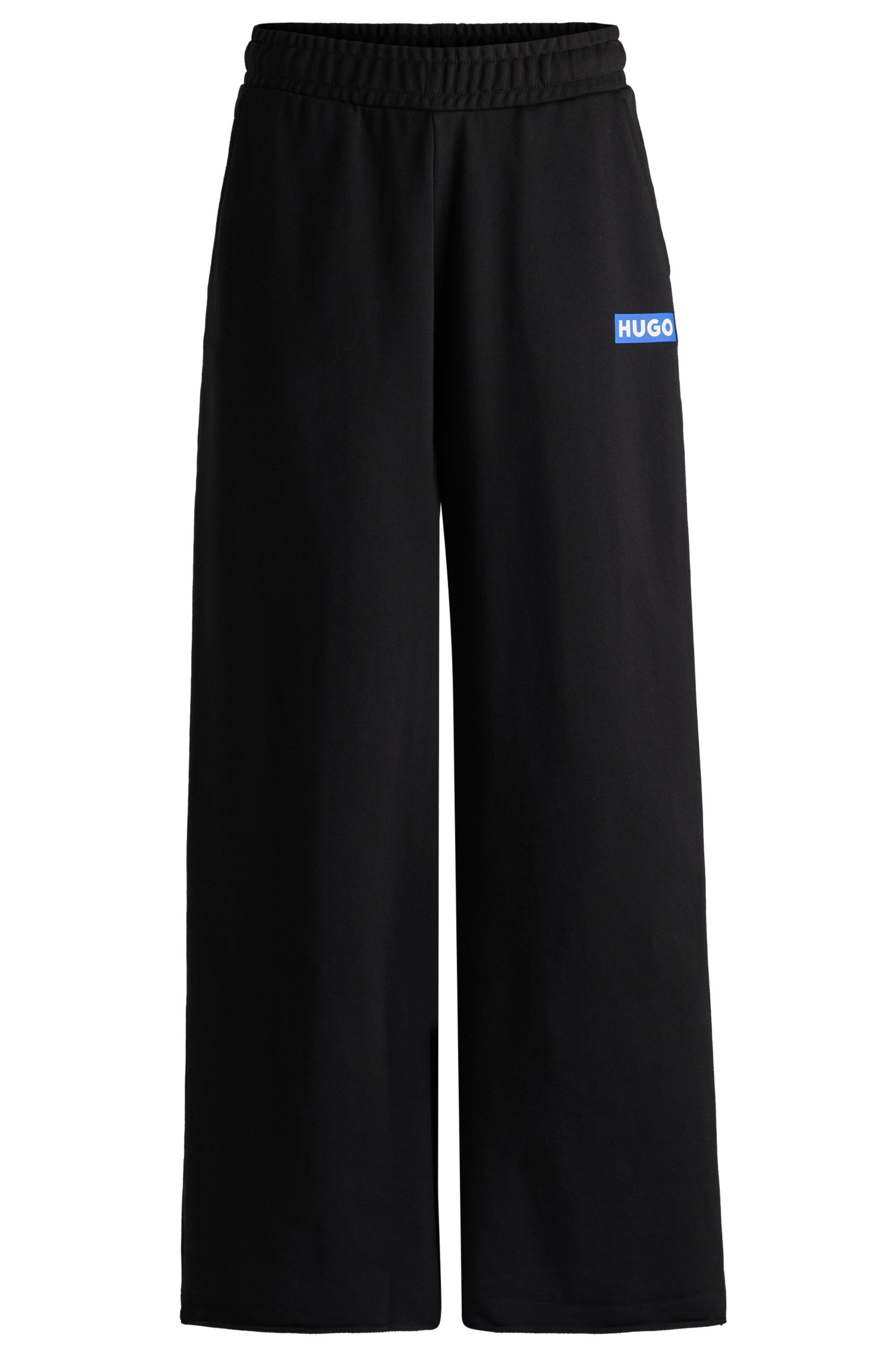 HUGO Blue Joggingbroek Straight Jogger met wijd uitlopende pijp, flared pants, jogpants, trainingsbroek