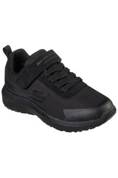 skechers kids sneakers dynamic tread-hydrode in eenkleurige look zwart