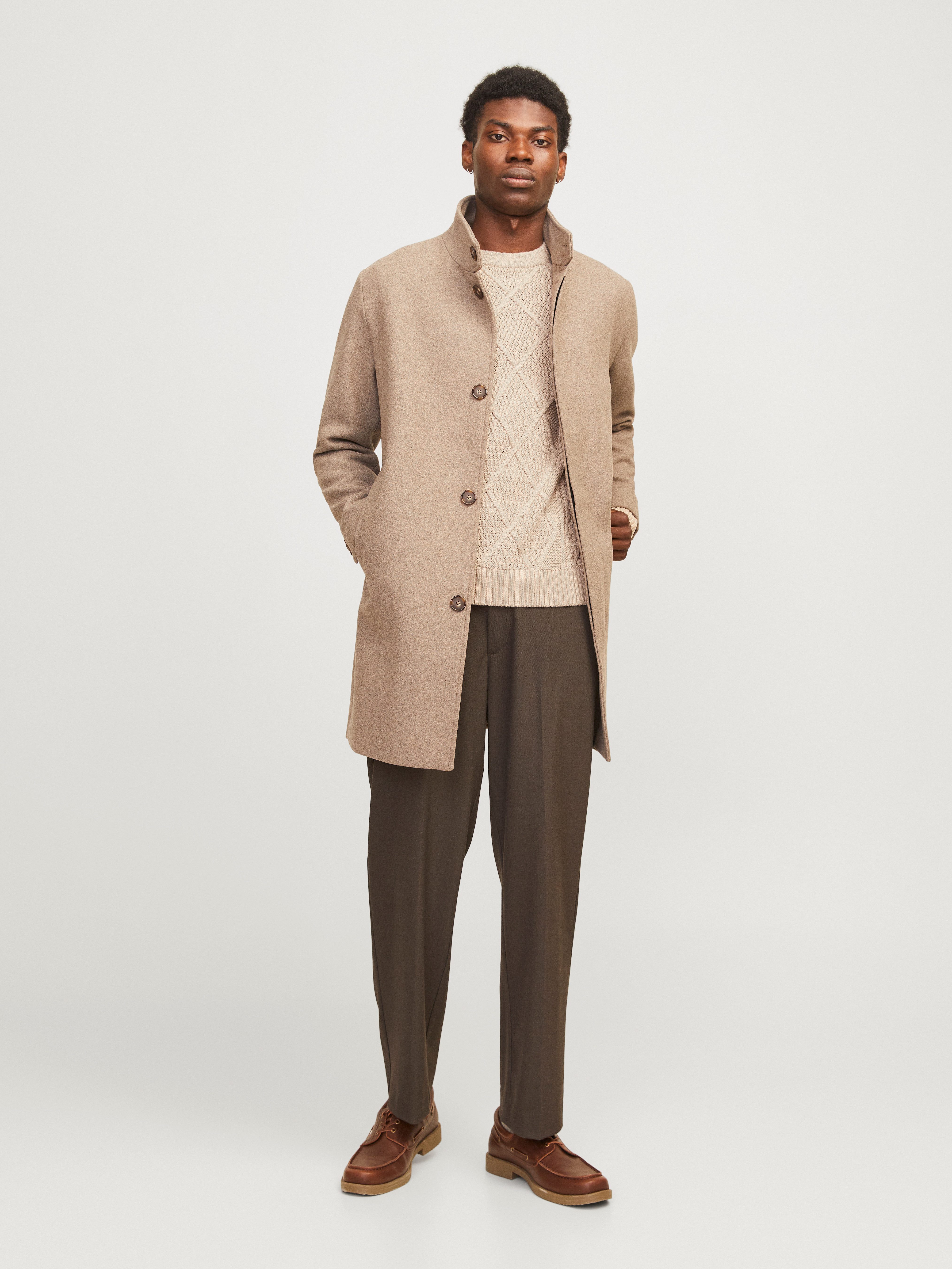 Jack & Jones Trui met ronde hals JPRBLUDIOGO CABLE KNIT LN