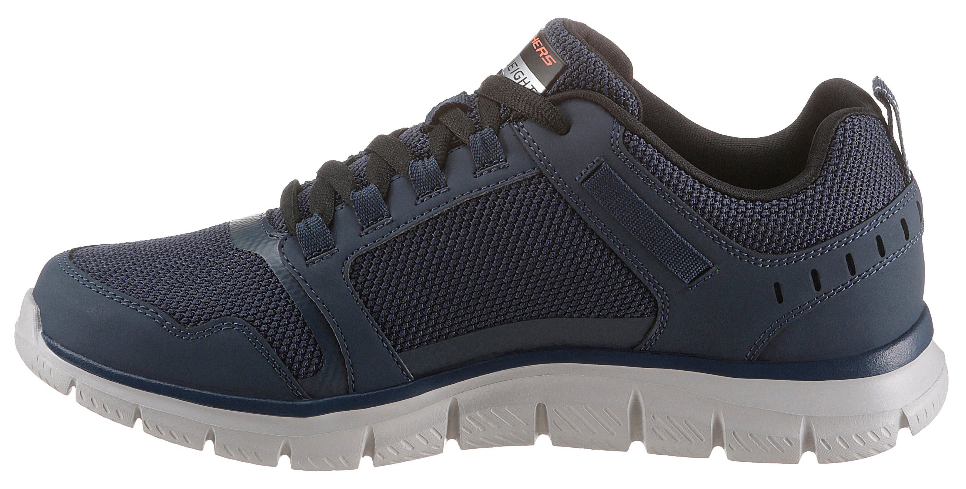 Skechers Sneakers TRACK-KNOCKHILL met gepolsterde binnenzool, vrijetijdsschoen, lage schoen, veterschoen