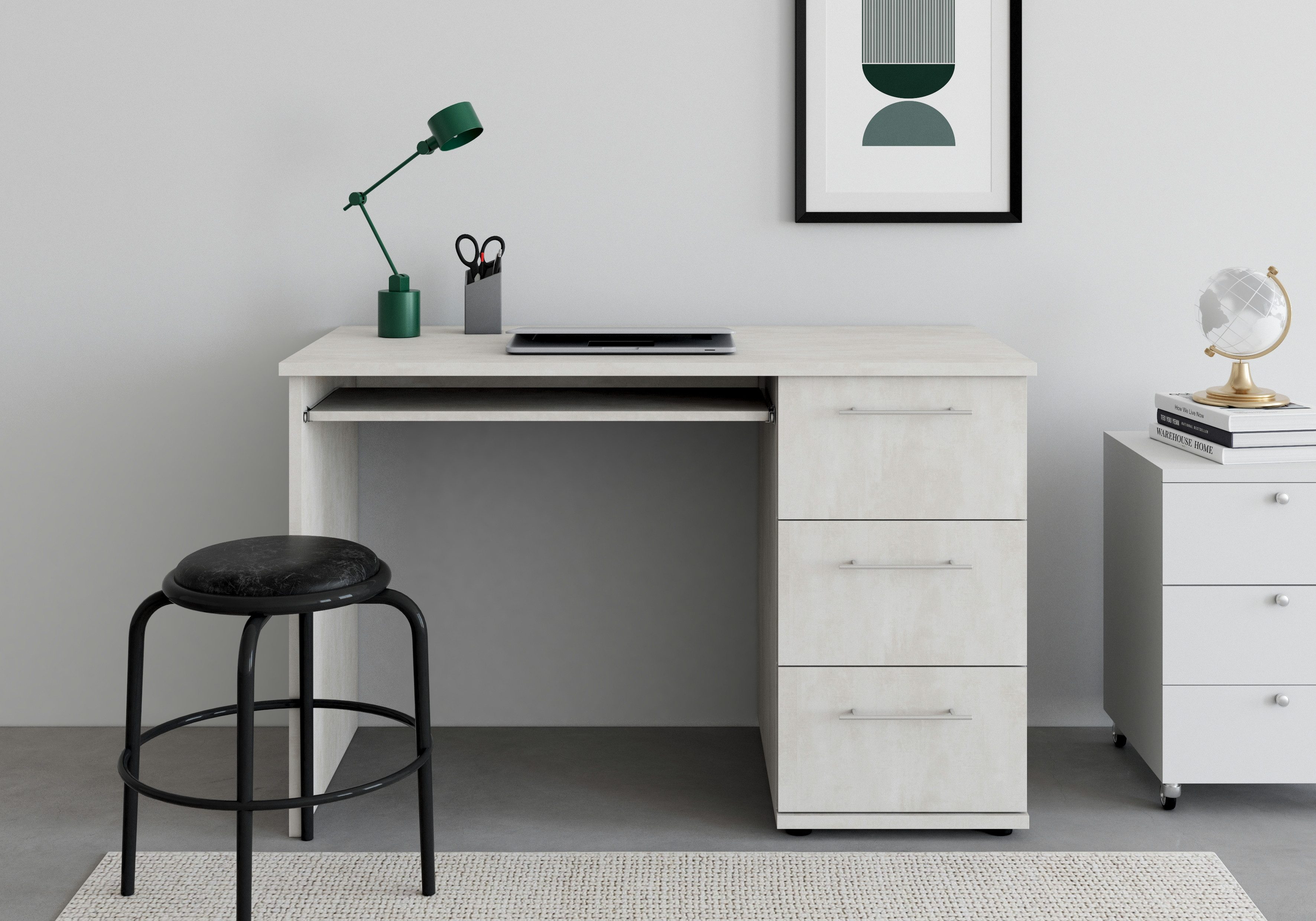 VOGL Möbelfabrik Bureau Tobi, optioneel met toetsenborduitrekking,