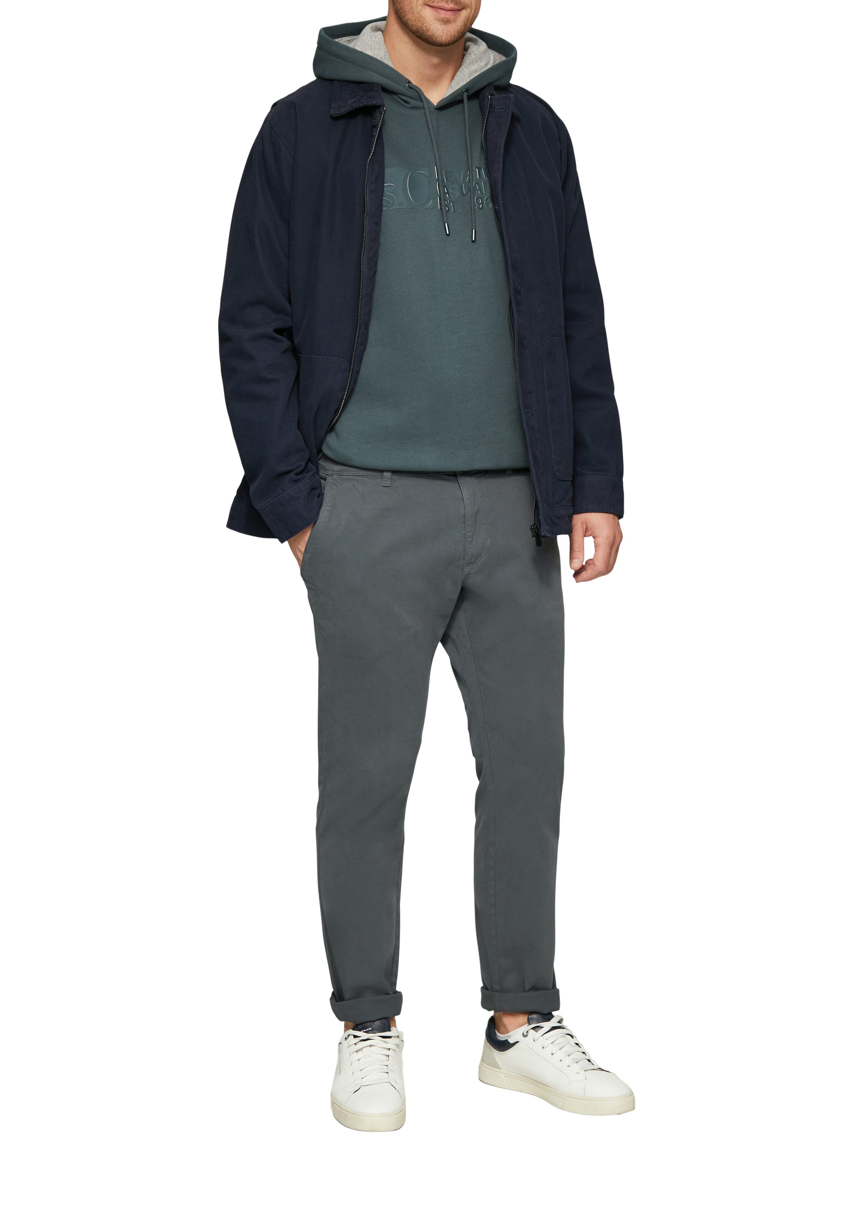 s.Oliver Hoodie met frontprint