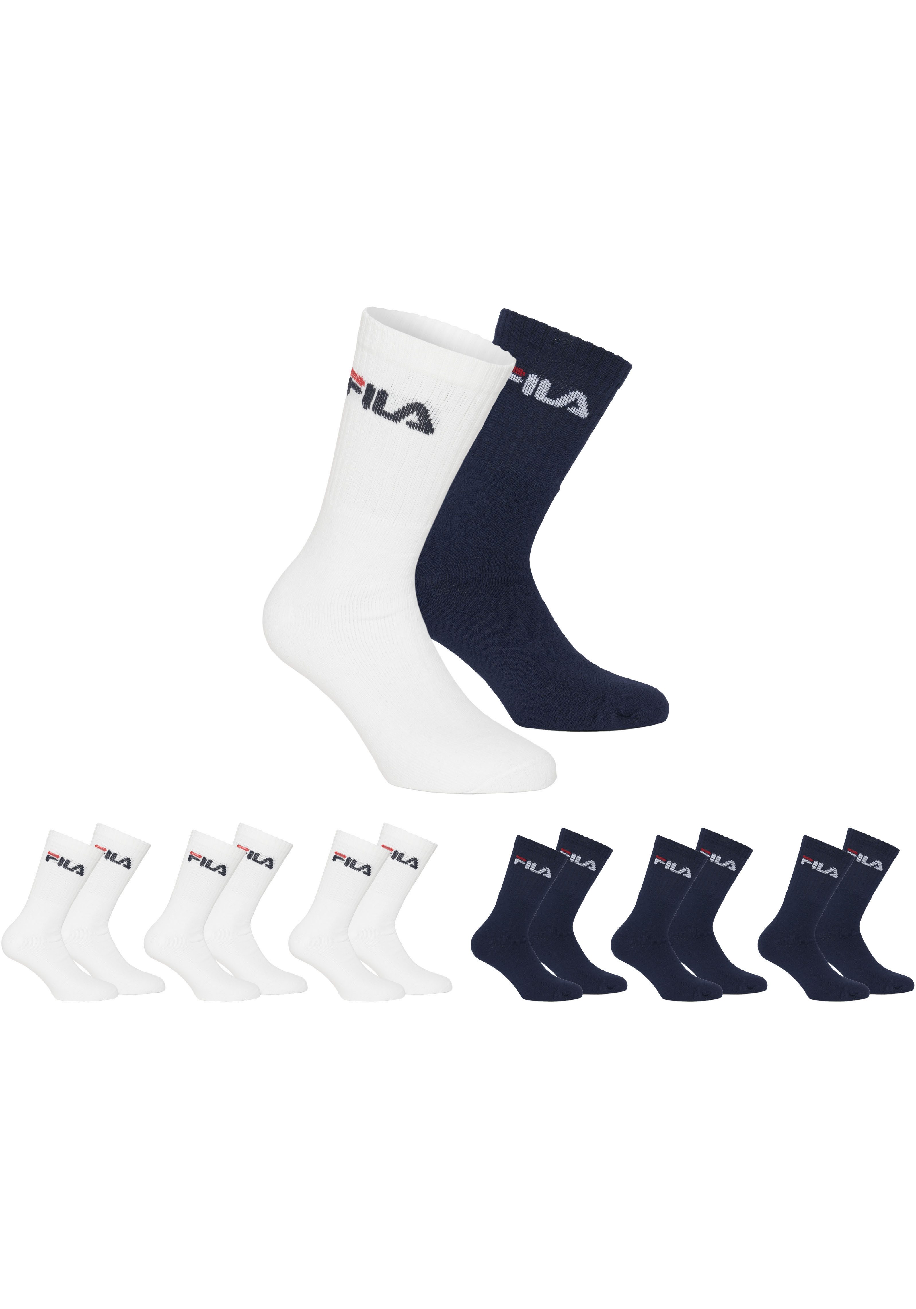 Fila Tennissokken met ingebreid logo (6 paar, Set van 6)