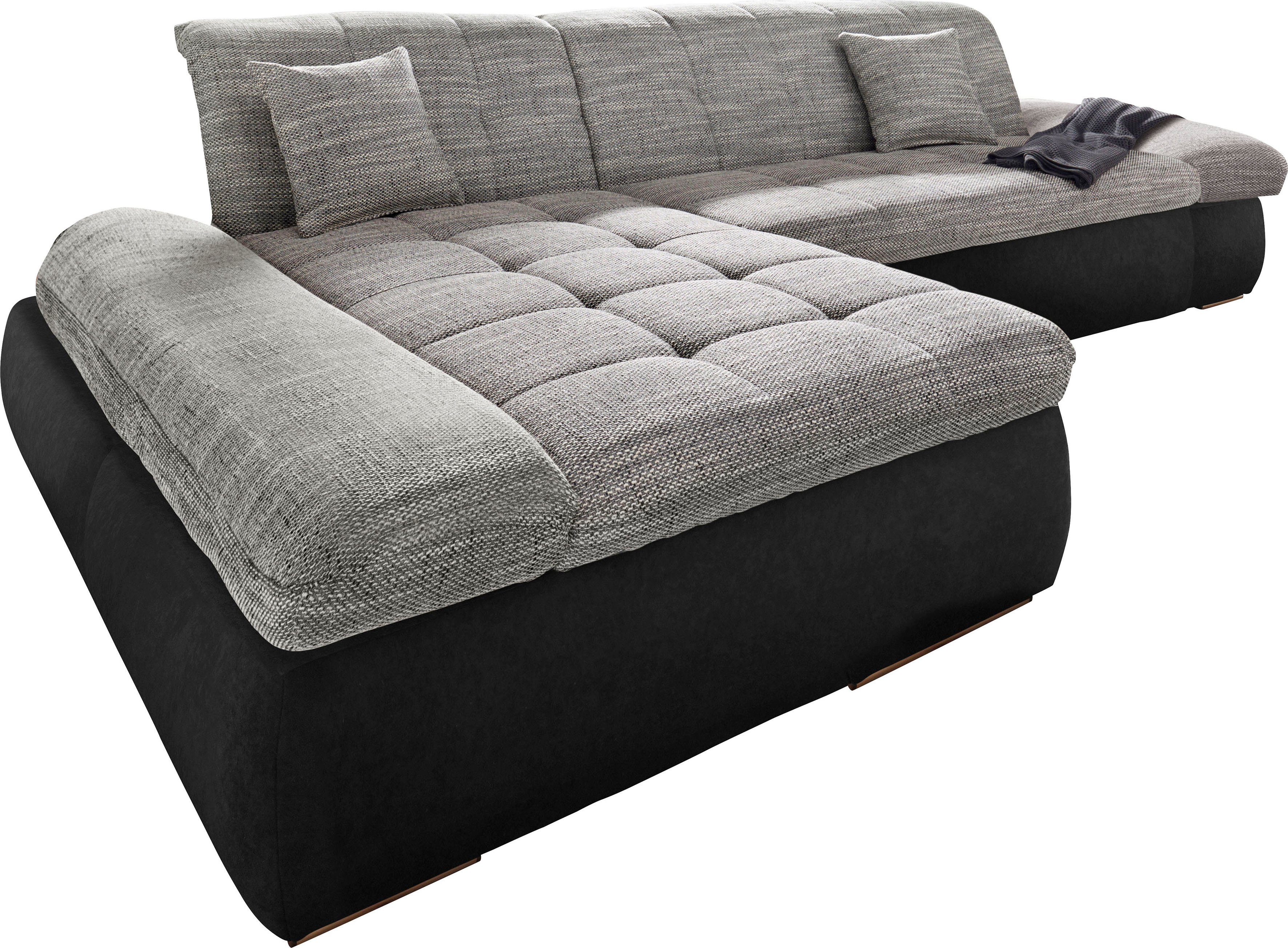 DOMO collection Hoekbank PB Moric optioneel met slaapfunctie en armsteunverstelling U-vorm