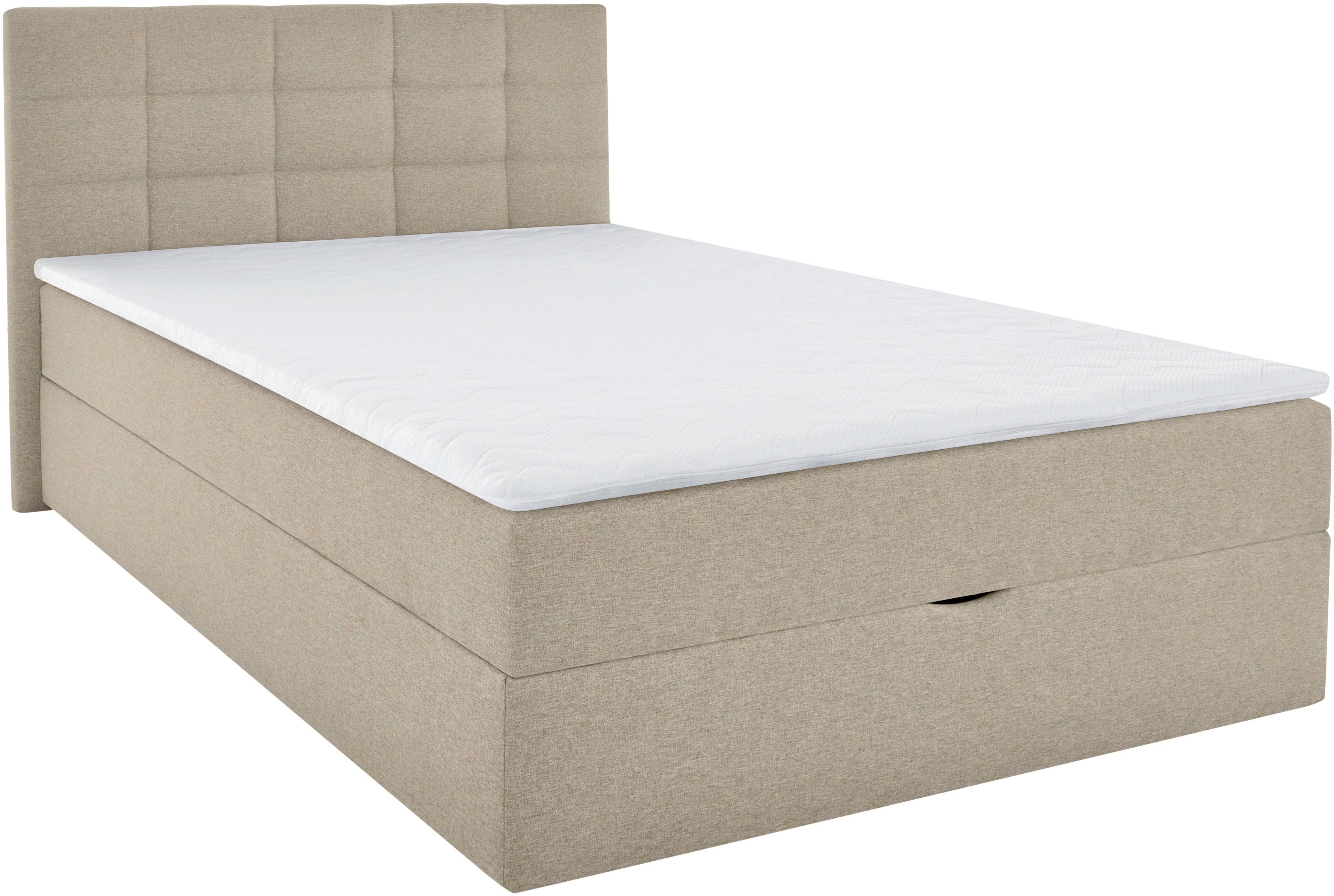 INOSIGN Boxspring OVALO optioneel met bedbox, verkrijgbaar in h2, h3 & h4