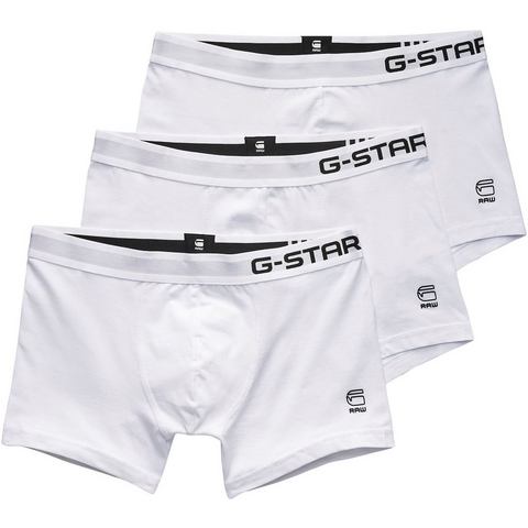 G-Star-boxershorts Classic Trunk 3 Pack in wit