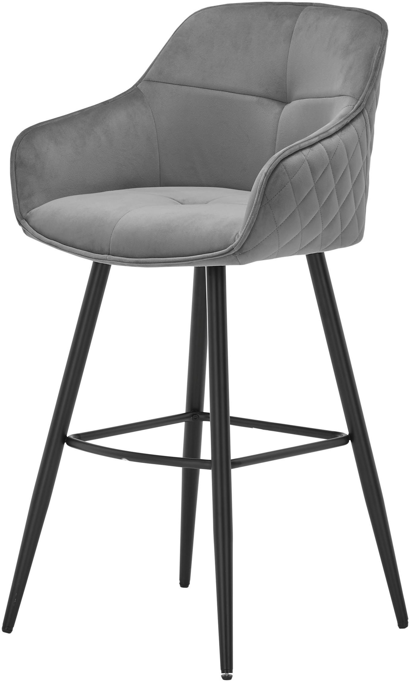 Stolkom Barkruk EMMA Comfort zithoogte 73 cm, 180° draaibaar auto return functie (set, 2 stuks)