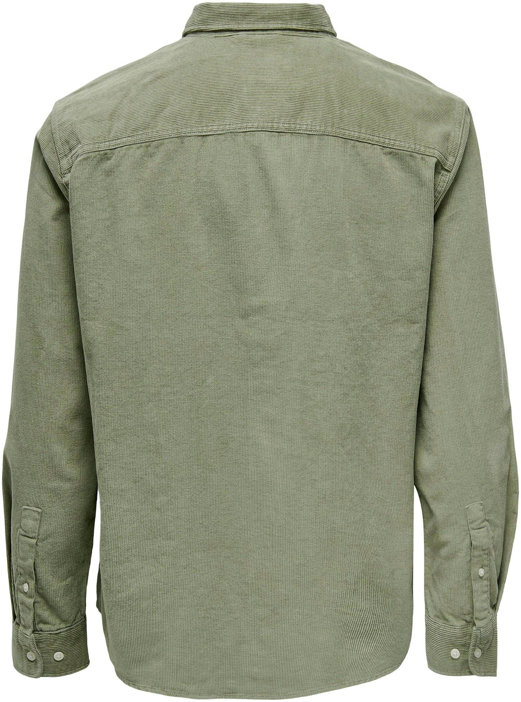 ONLY & SONS Overhemd met lange mouwen OS ONSALP RLX 2PKT WASHD COR