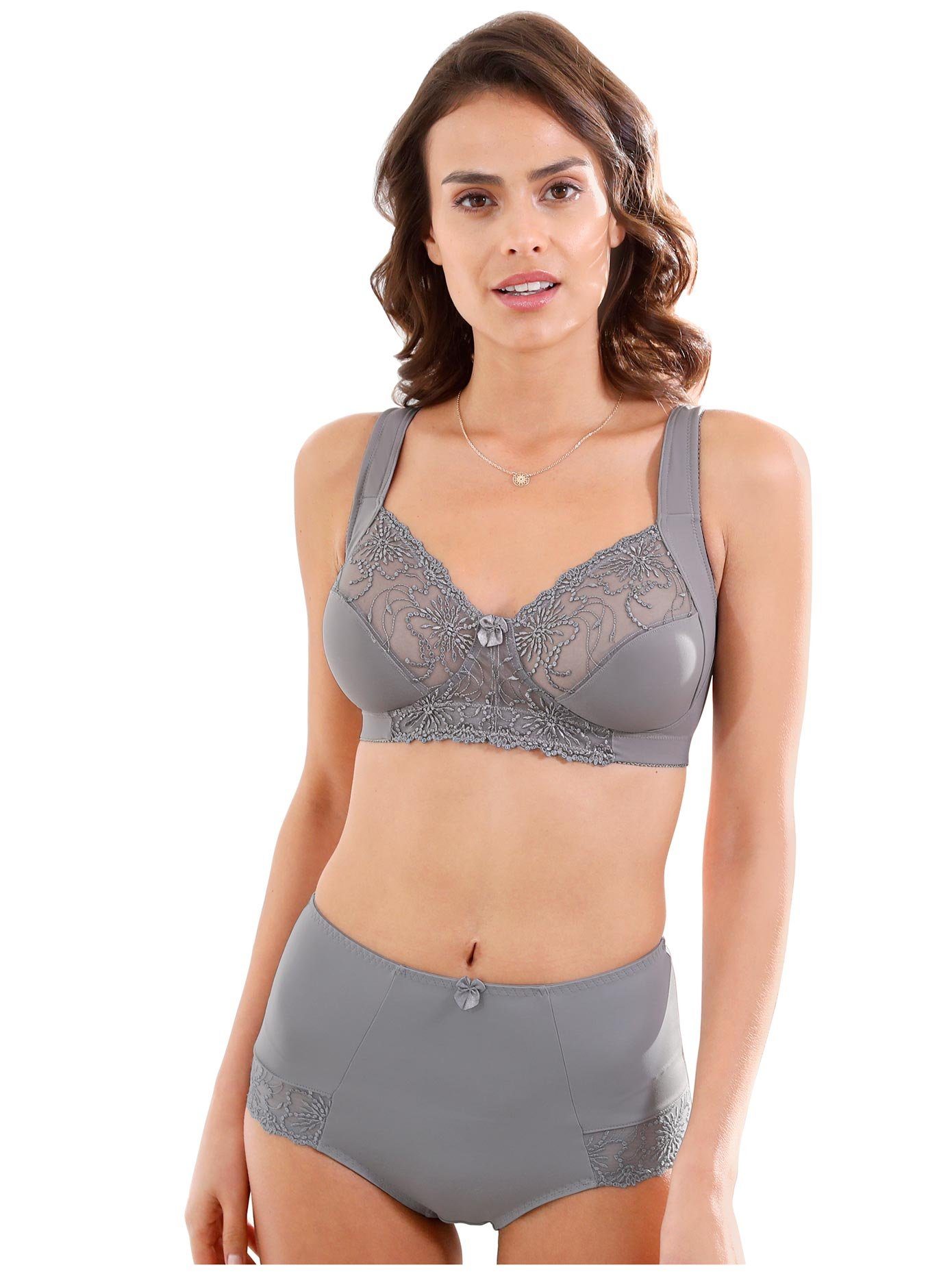 wäschepur Pantyslip (2 stuks) dames slips maat 48 grijs