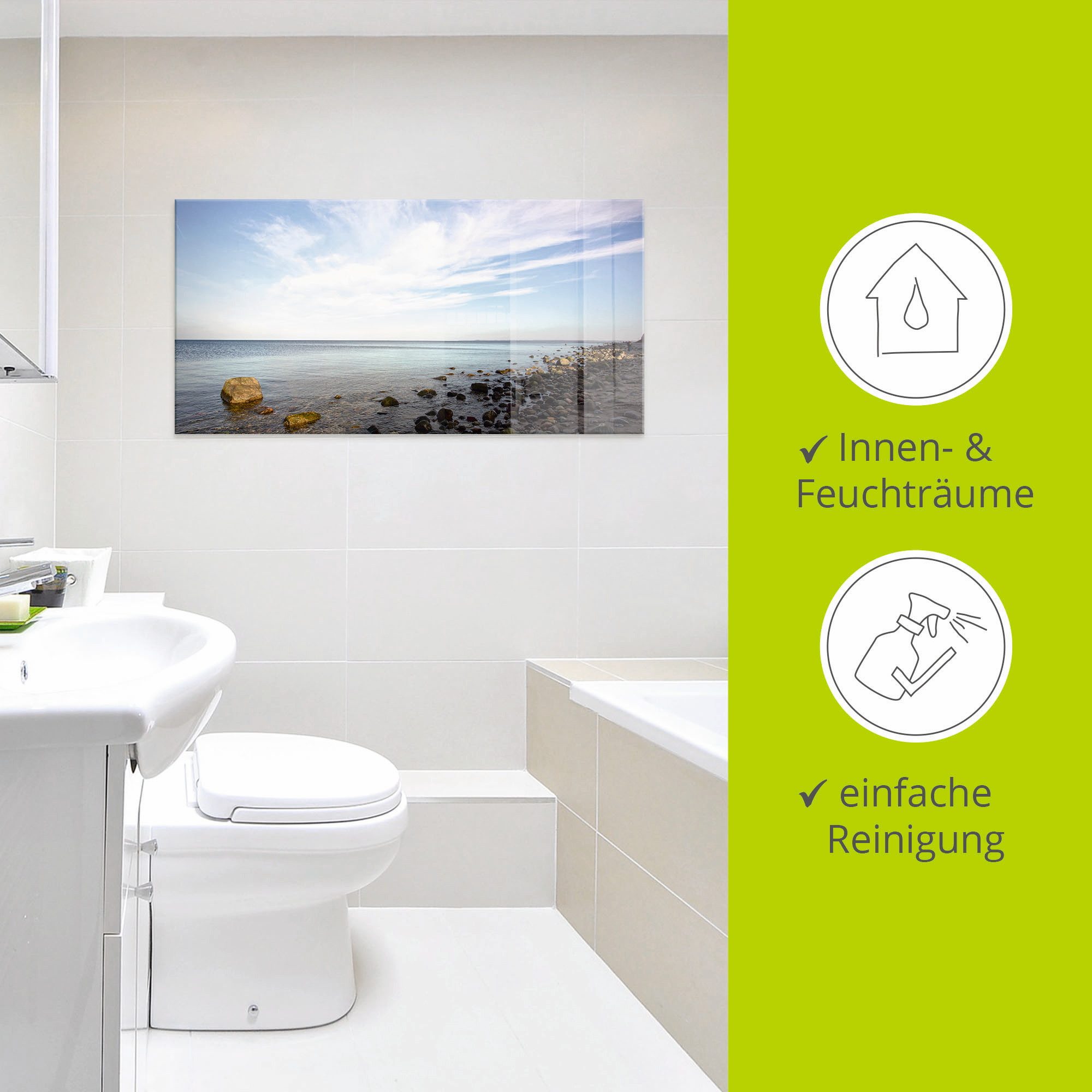 Artland Print op glas Brodtener oever in verschillende maten