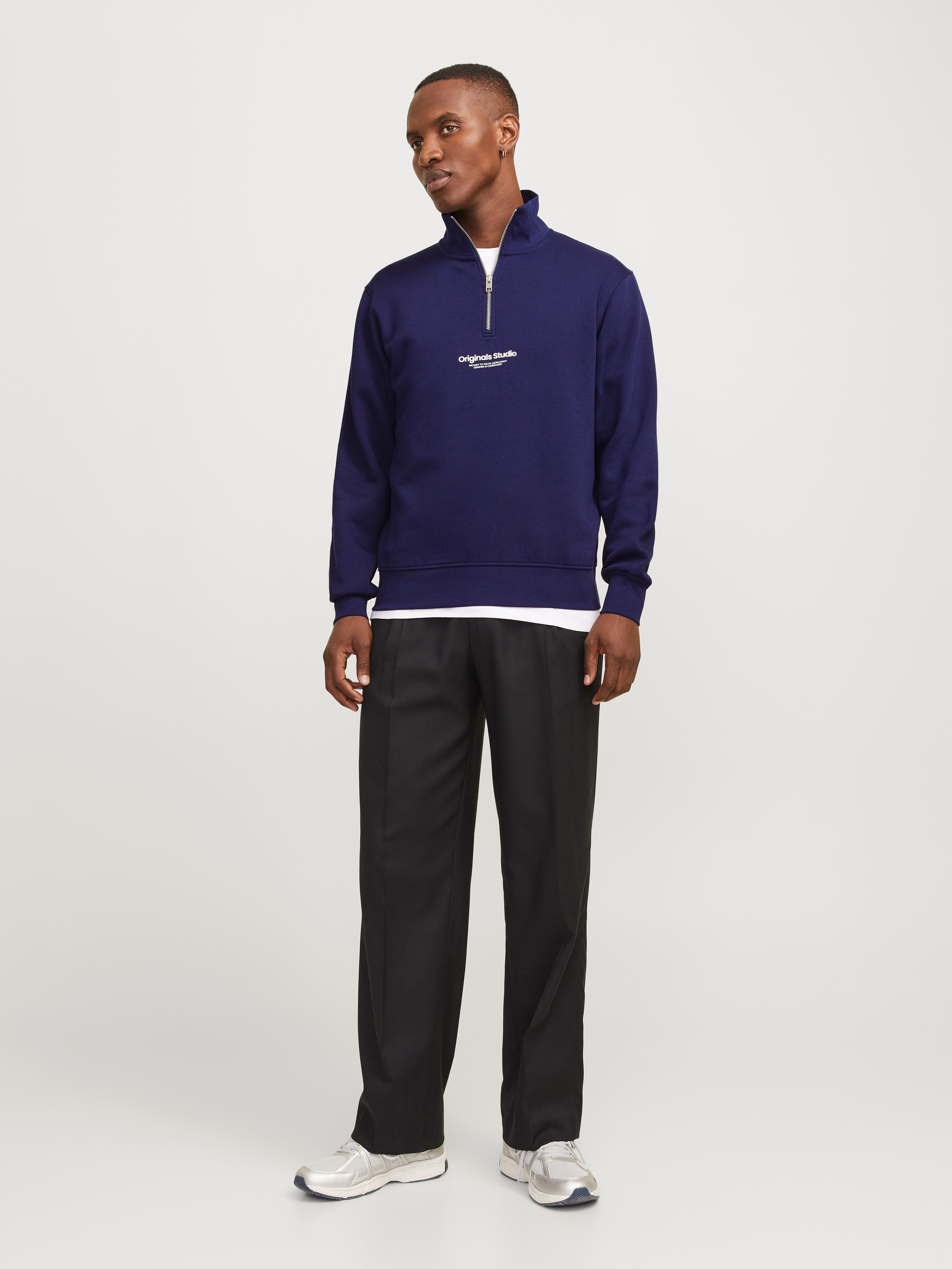 Jack & Jones Sweatshirt JORVESTERBRO SWEAT QUARTER ZIP HN NOOS
