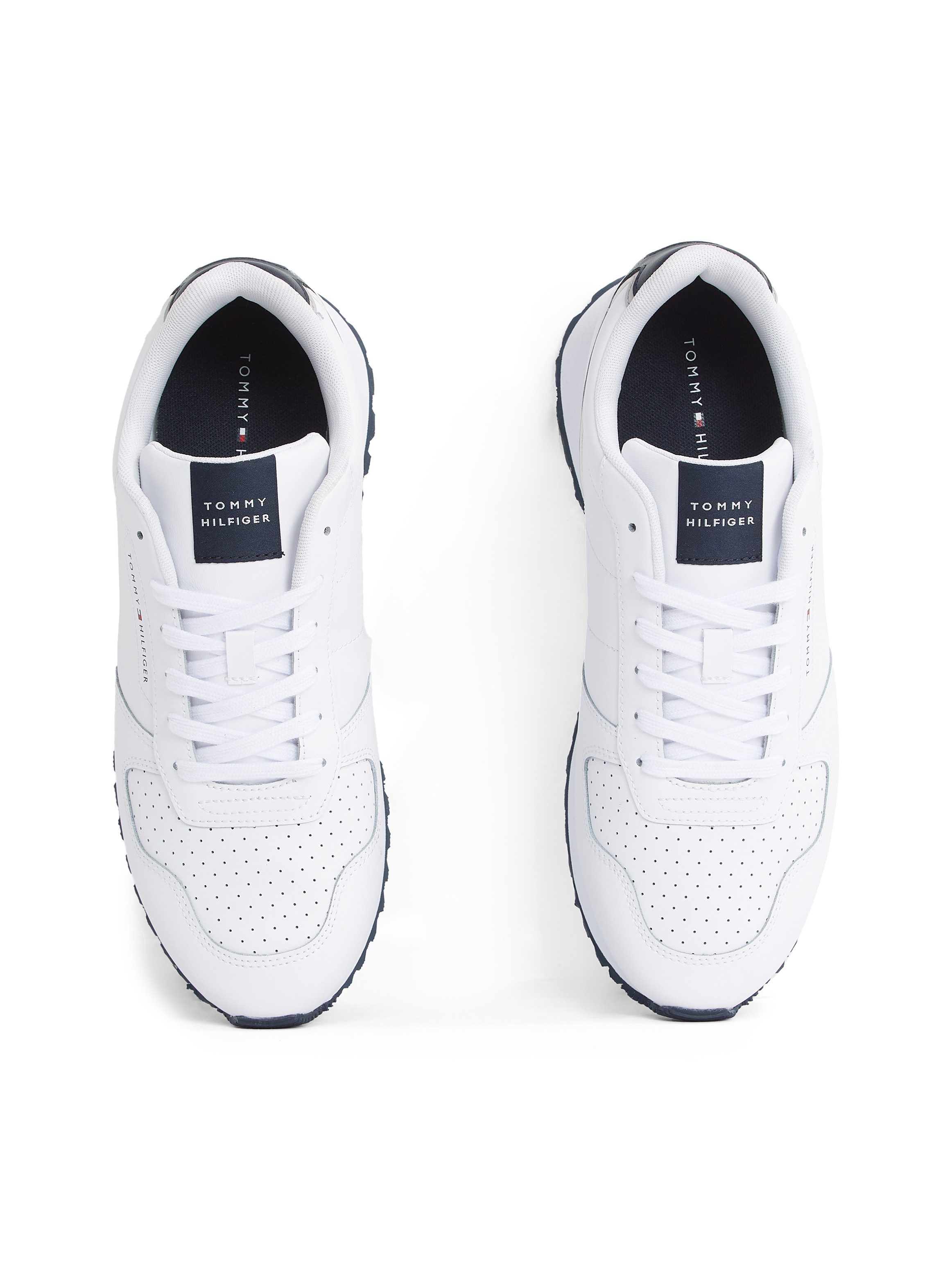 Tommy Hilfiger Plateausneakers NEW RUNNER EVA MIX LTH FLAG , vrijetijdsschoen, lage schoen, veterschoen met logo-opdruk