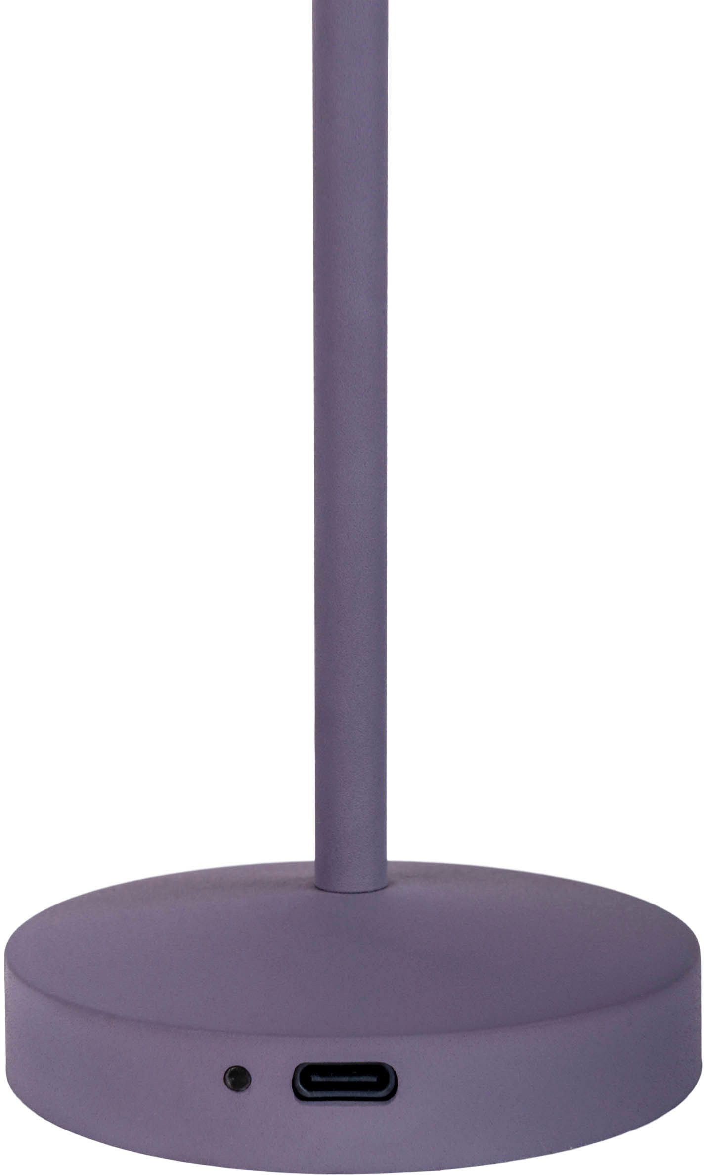 näve Led-tafellamp Gomba 18,5 cm 2-delig set, oplaadbaar, usb-kabel, geheugenfunctie, traploos dimbaar (2 stuks)