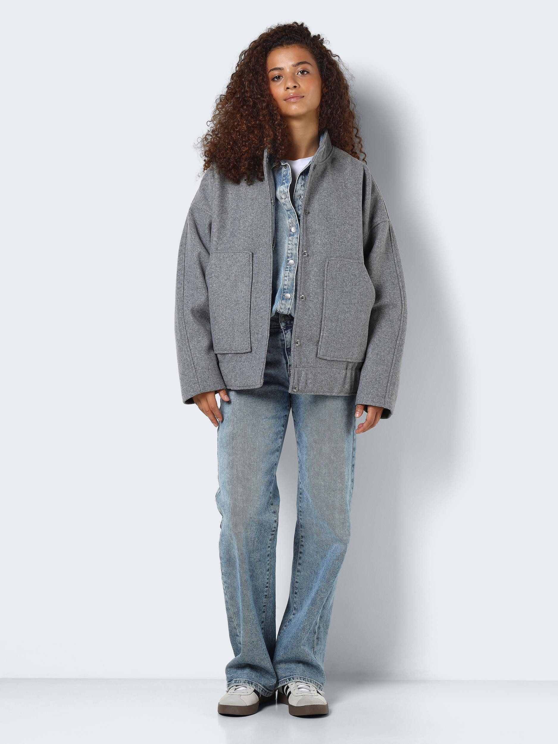 Noisy may Blousejasje NMHALSTON L S BOMBER JACKET WVN NOOS