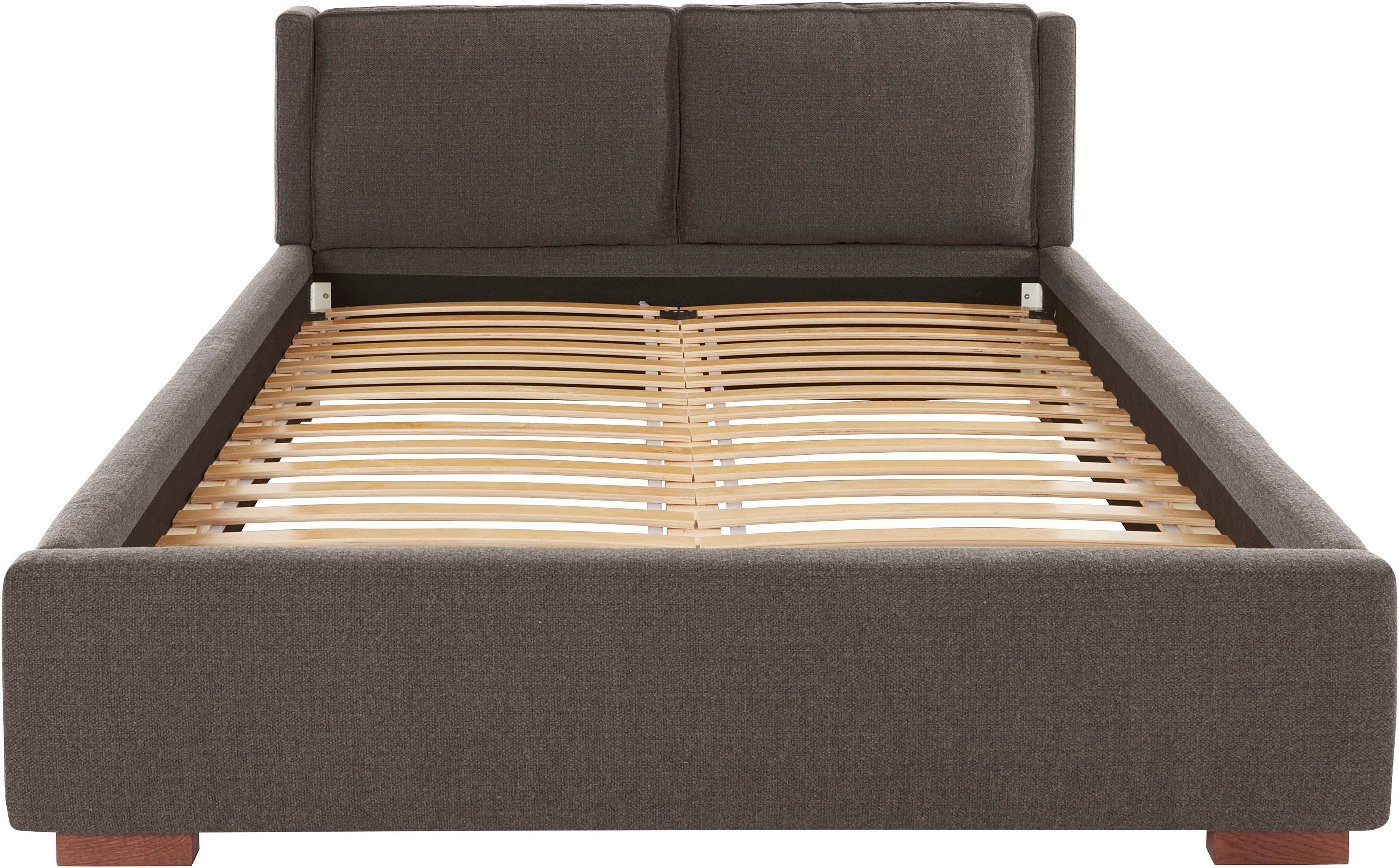 Home affaire Gestoffeerd bed Annera, kussenvulling met veren Inclusief lattenbodem, ligoppervlak 140 of 180 cm kiesbaar