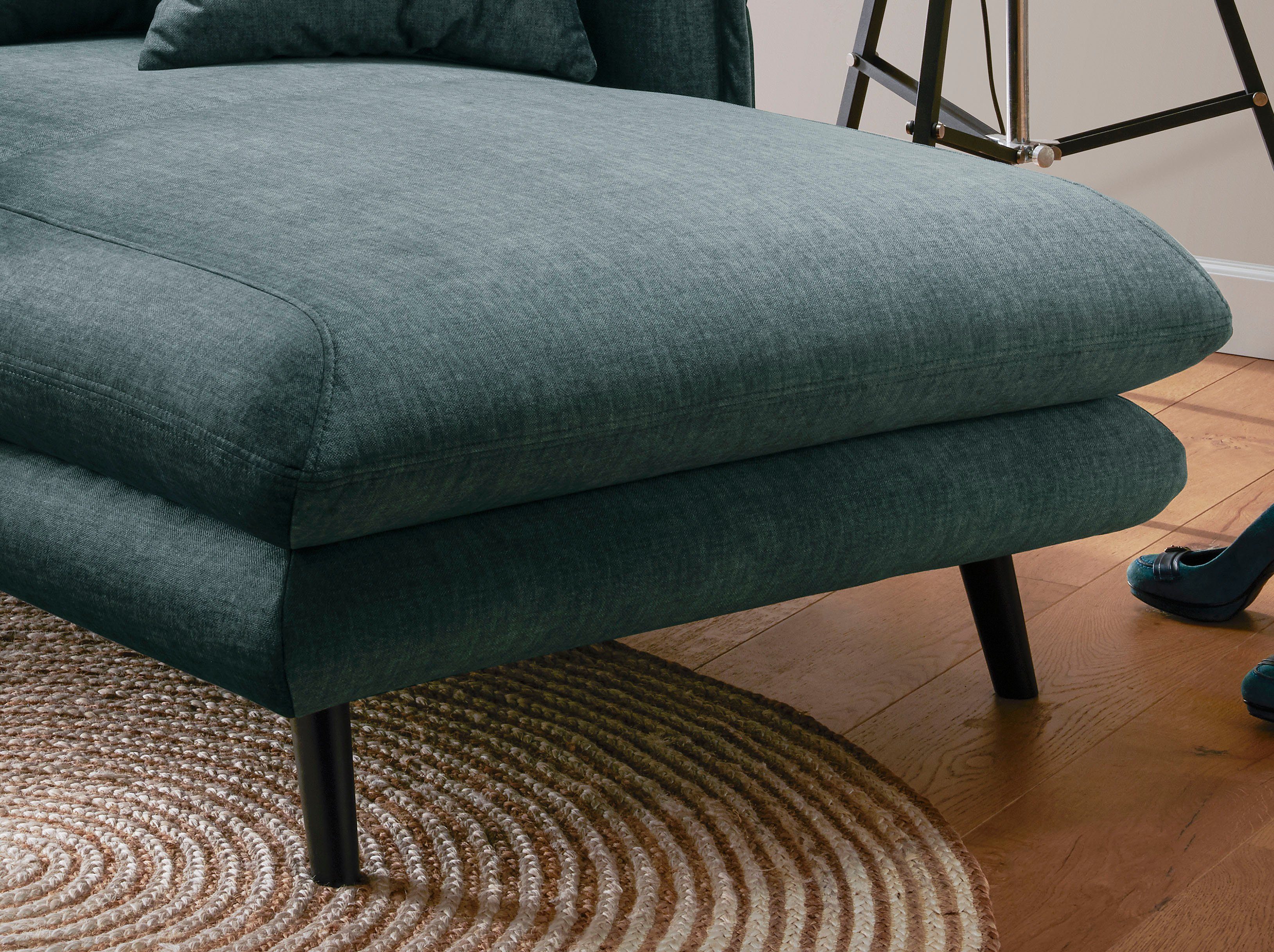 INOSIGN Loveseat LAZIO moderne fauteuil met een comfortabele bekleding, 2 stuks decoratieve sierkussens