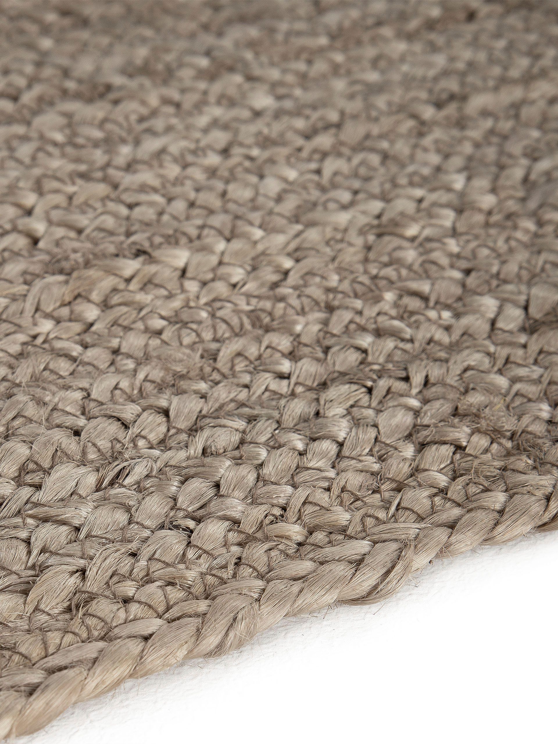 carpetfine Vloerkleed Nele jute-vloerkleed natuurmateriaal gevlochten tweezijdig te gebruiken kleed van 100% jute, vierkant en als loper