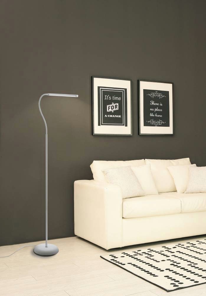 EGLO Staande lamp LAROA LED vloerlamp, zwart, touchsensor, 4-staps dimmen, modern Staande lamp, touch, dimbaar, staande lamp, staande lamp, led-bureaulamp