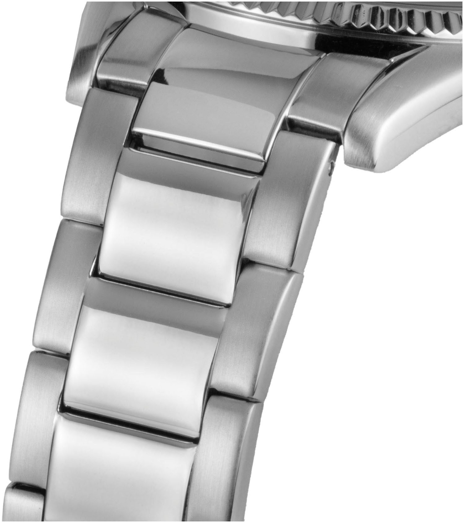 Jacques Lemans Kwartshorloge Derby Horloge, herenhorloge, dameshorloge, roestvrijstalen band, tot 10 bar waterdicht.