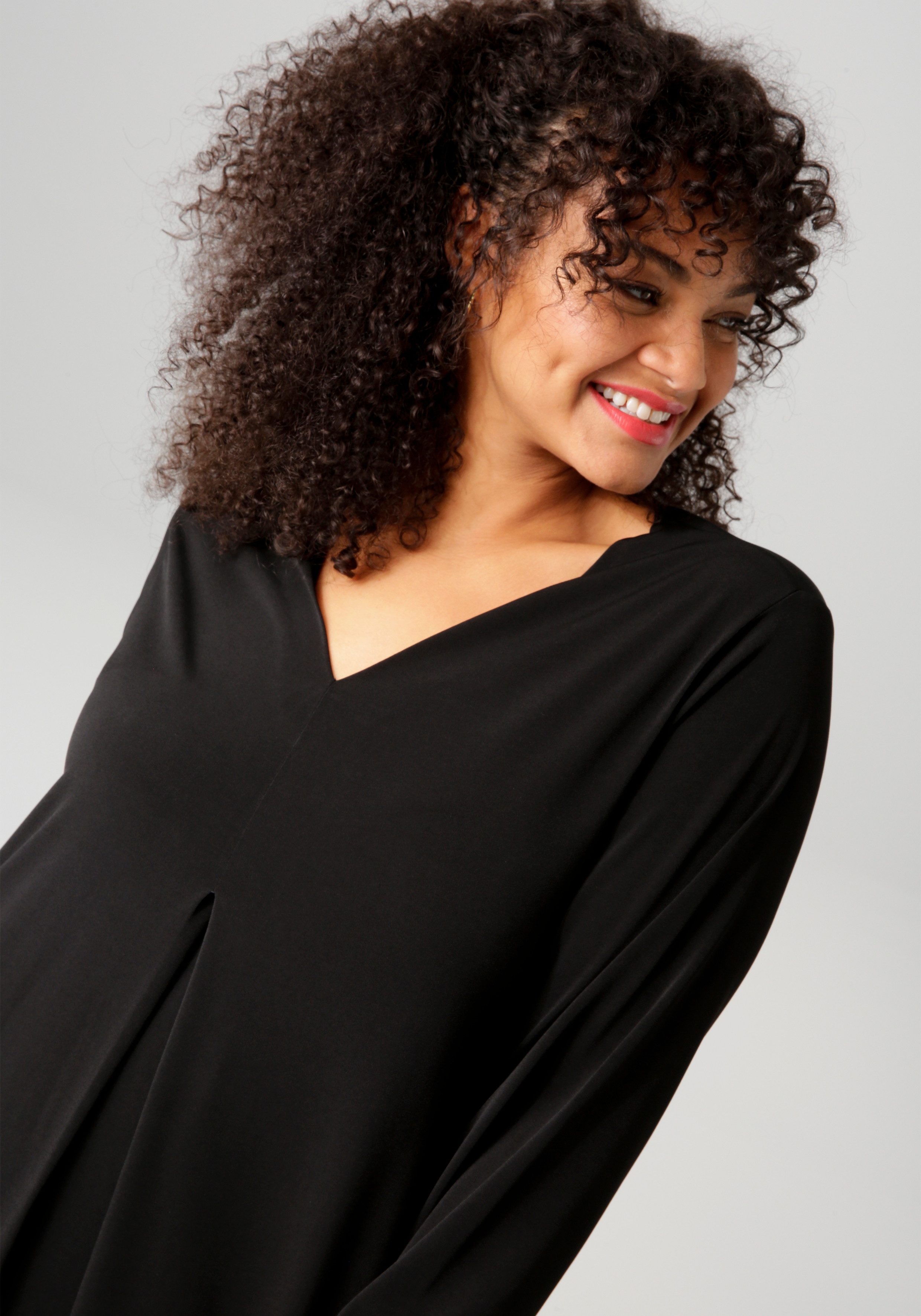 Aniston PLUS Maxi-jurk met verfijnde zijsplitten - nieuwe collectie