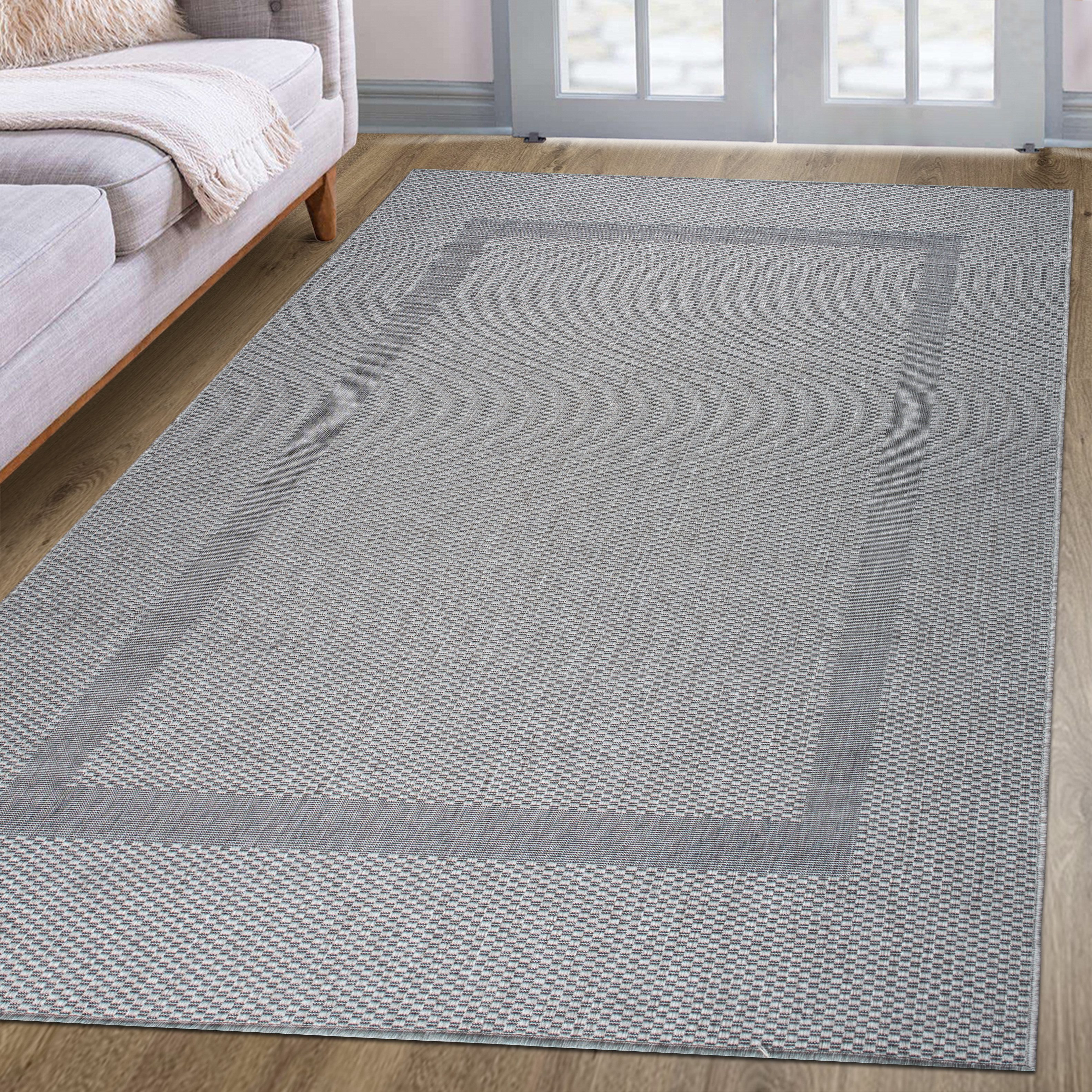 my home Vloerkleed Venetië rand is ook als loper verkrijgbaar Geschikt voor binnen en buiten, sisal-look, weerbestendig & uv-bestendig