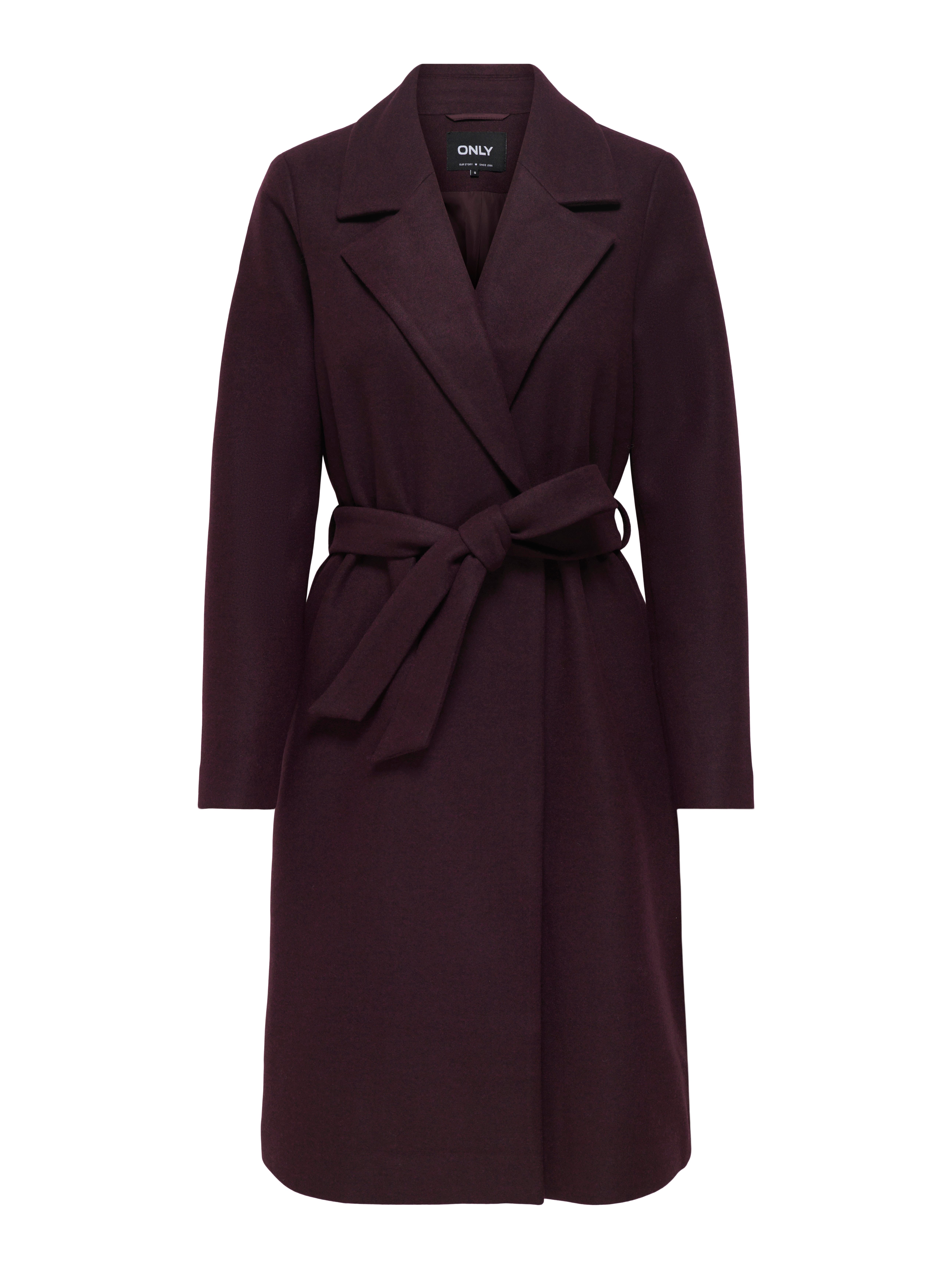 Only Lange jas ONLALVILDA LIFE WRAP COAT OTW