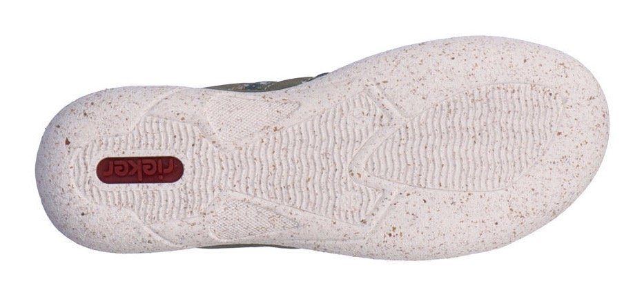 Rieker Slip-on sneakers Slipper, instapschoen, vrijetijdsschoen met bloemenprint