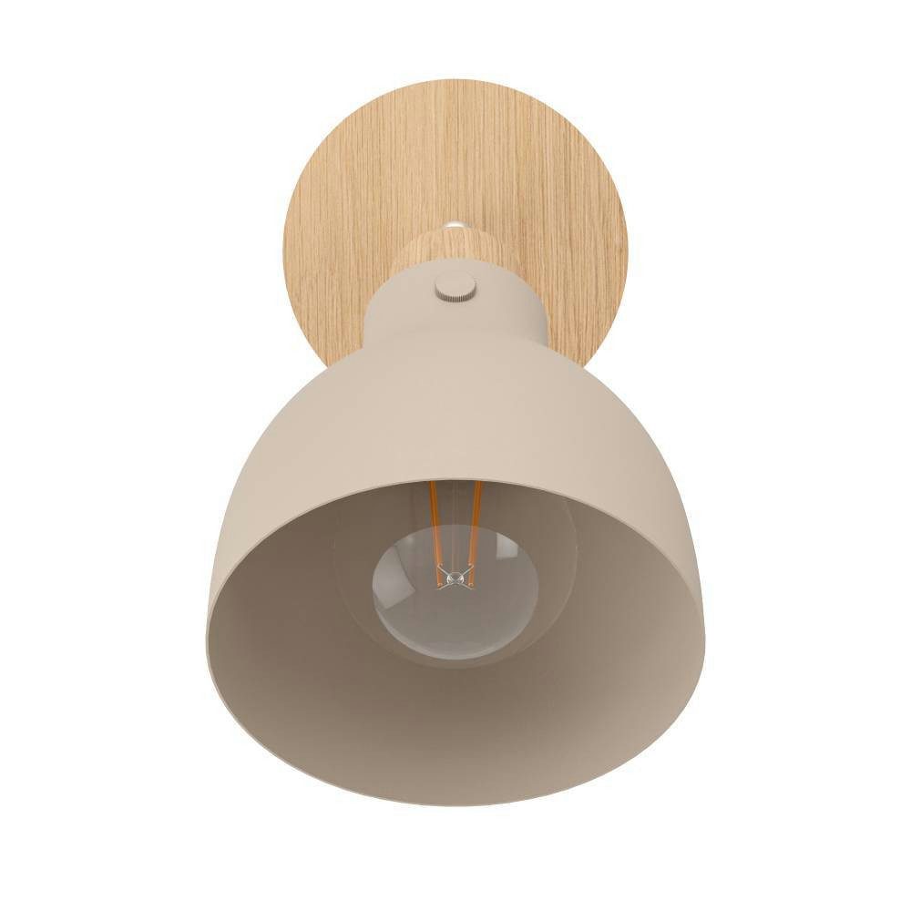 EGLO Plafondspot ARRECIFE Wandspot, staal, E27, IP20, slaapkamerlamp, hal lamp (1 stuk)
