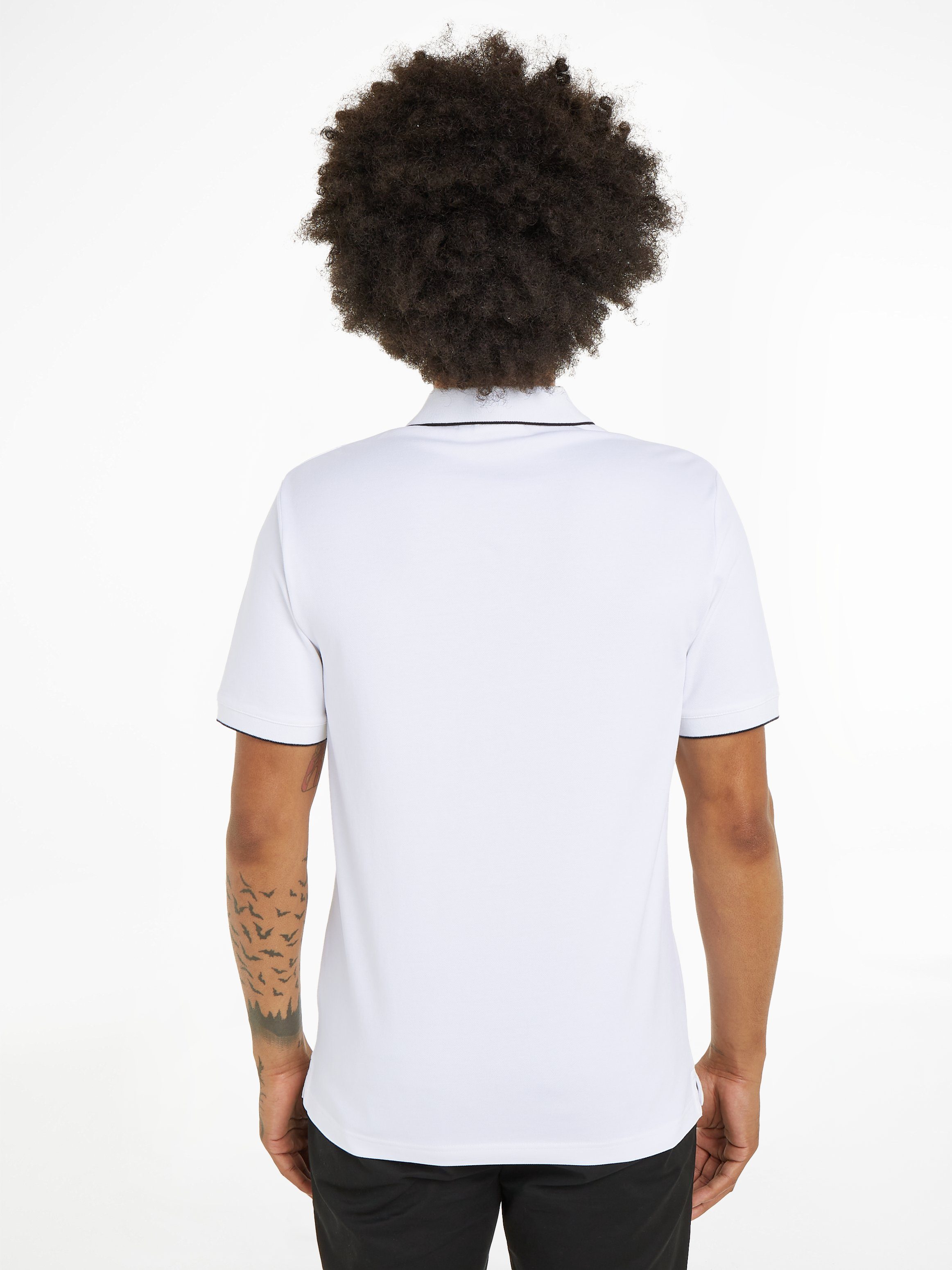 Calvin Klein Poloshirt STRETCH PIQUE TIPPING POLO
