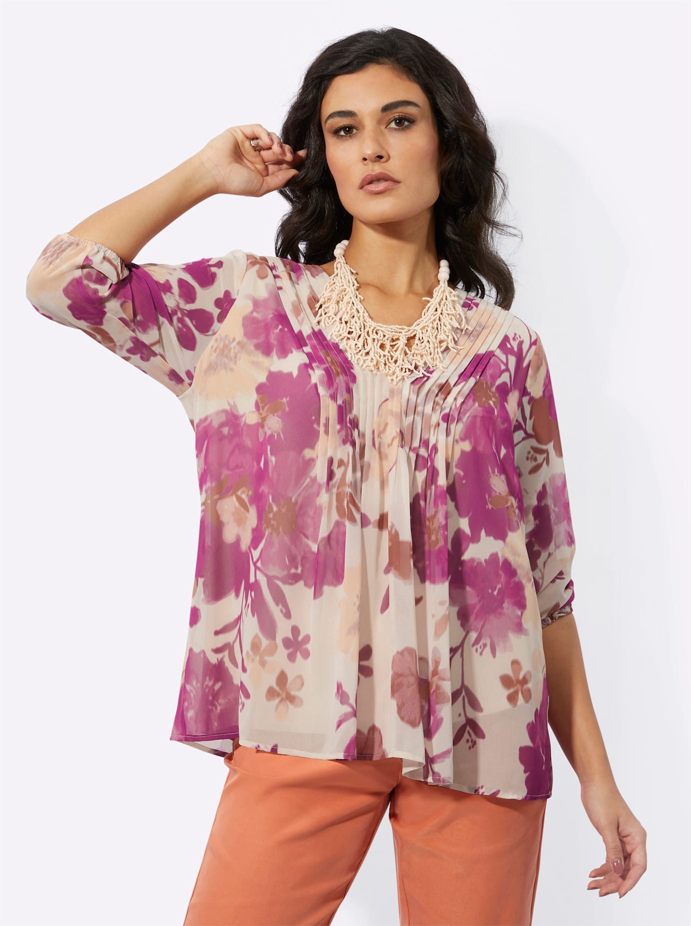 Creation L Gedessineerde blouse
