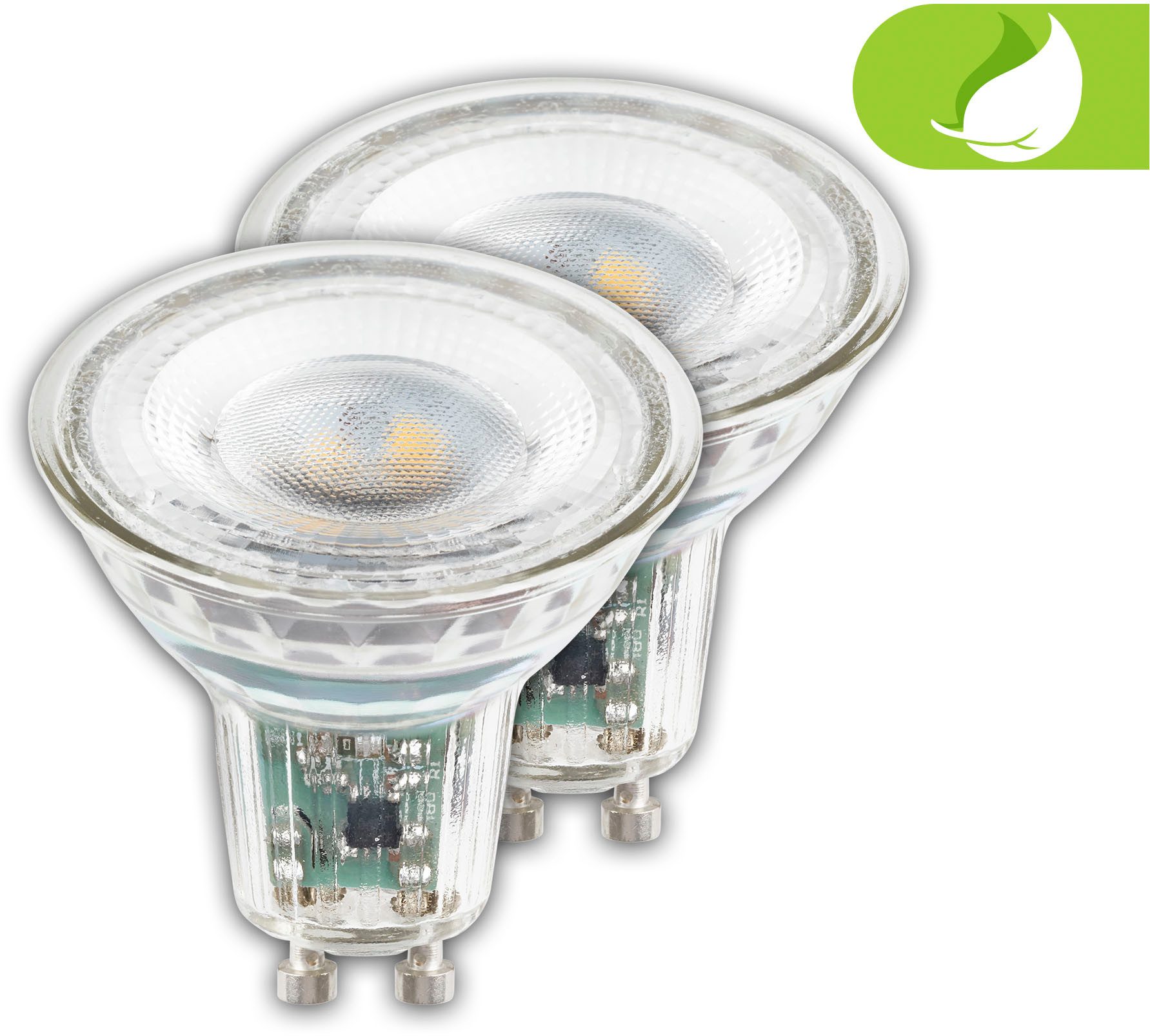 Briloner Leuchten Led-verlichting Ultra-efficiënte GU10 lichtbron EEK A, 2-pack, GU10